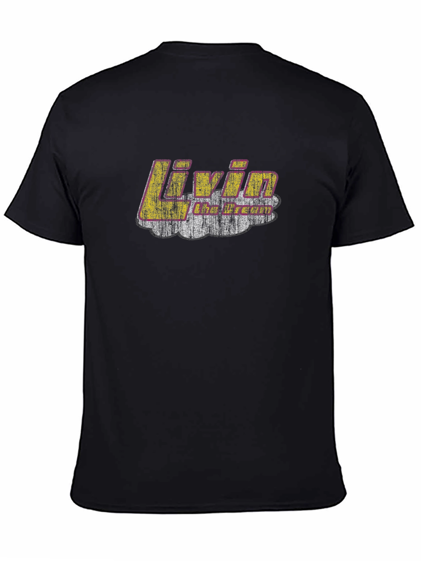 Livin the Dream Black Graphic T-Shirt
