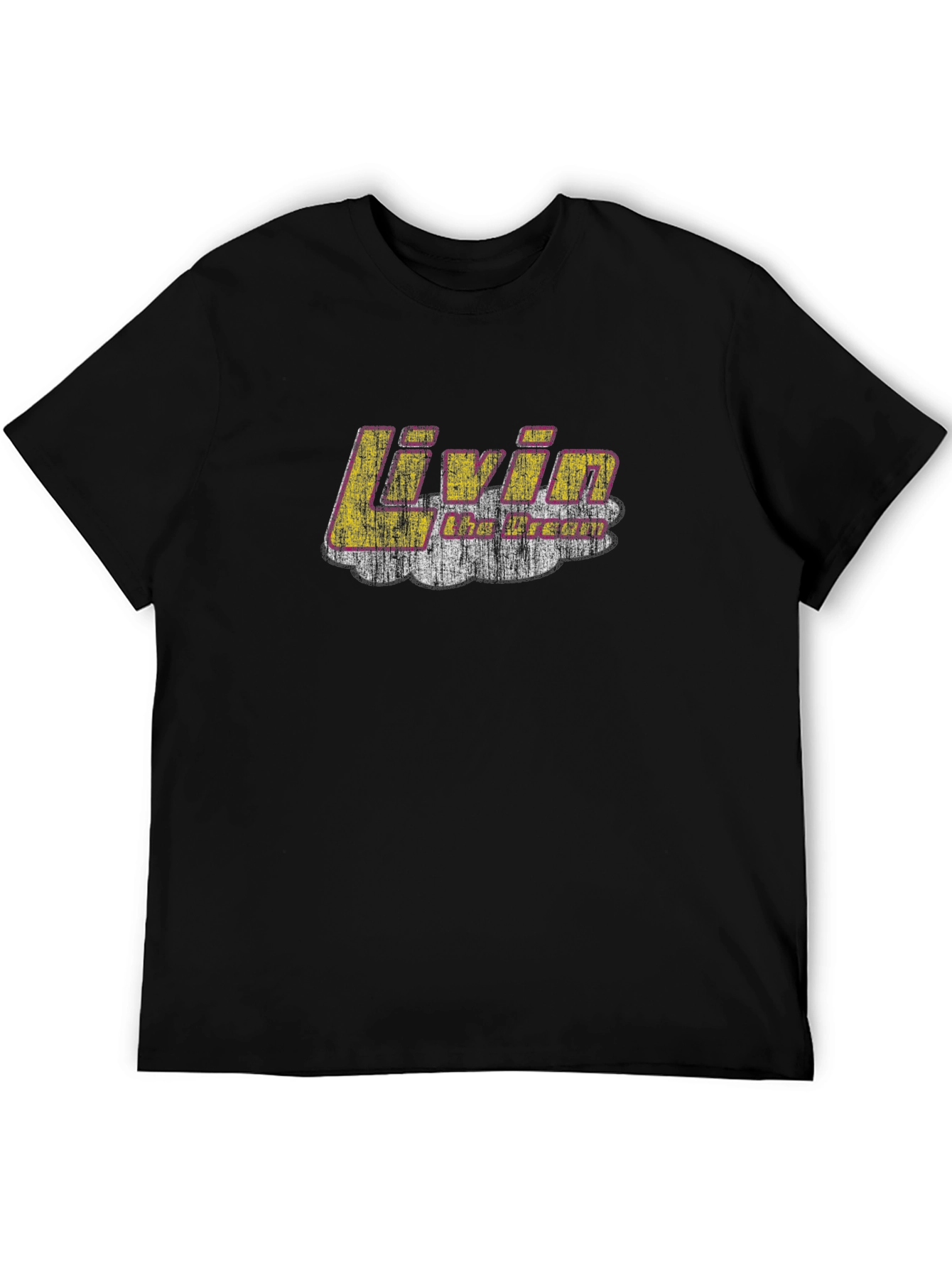 Livin the Dream Black Graphic T-Shirt