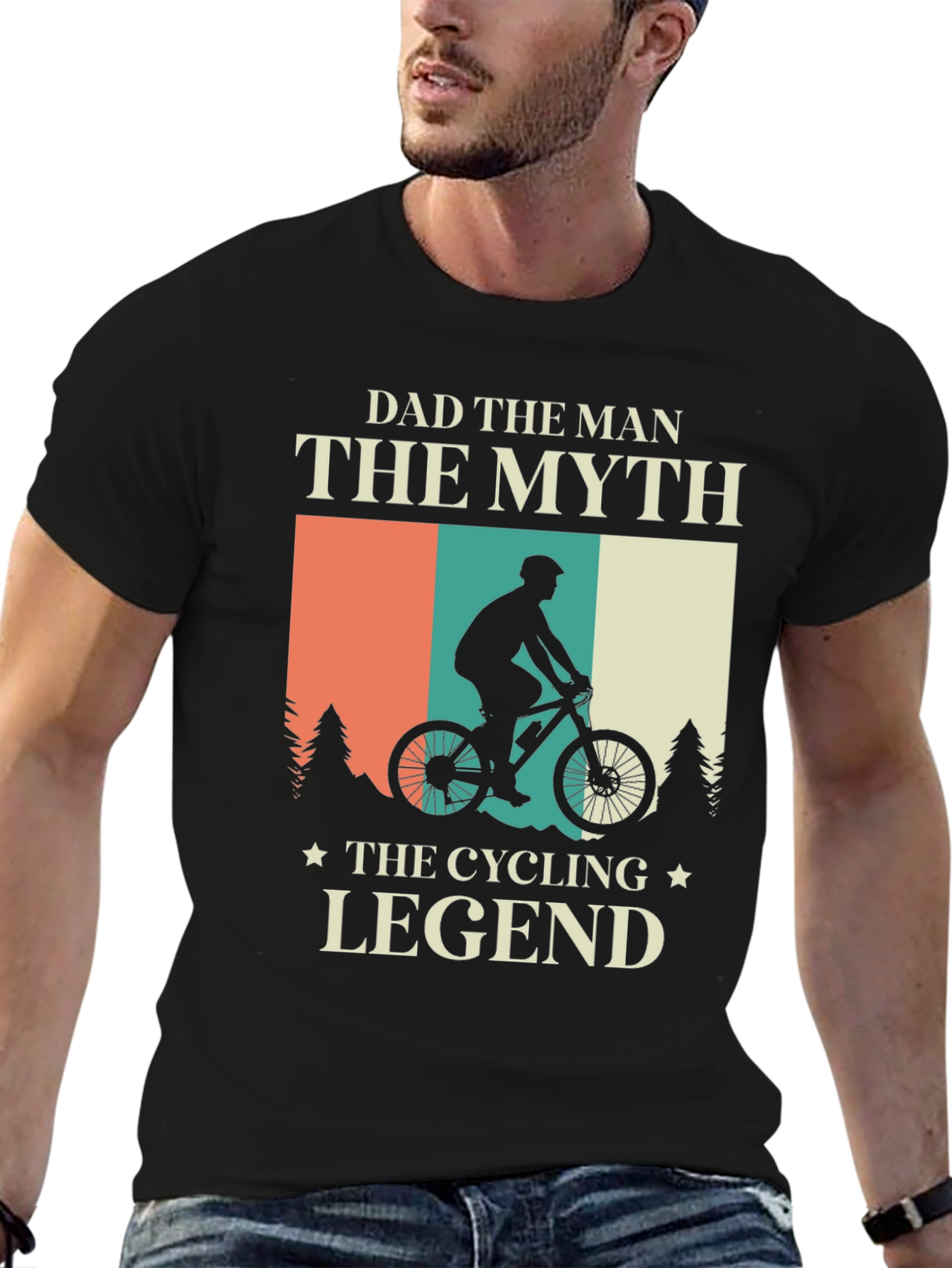 Dad The Man Cycling Legend T-Shirt