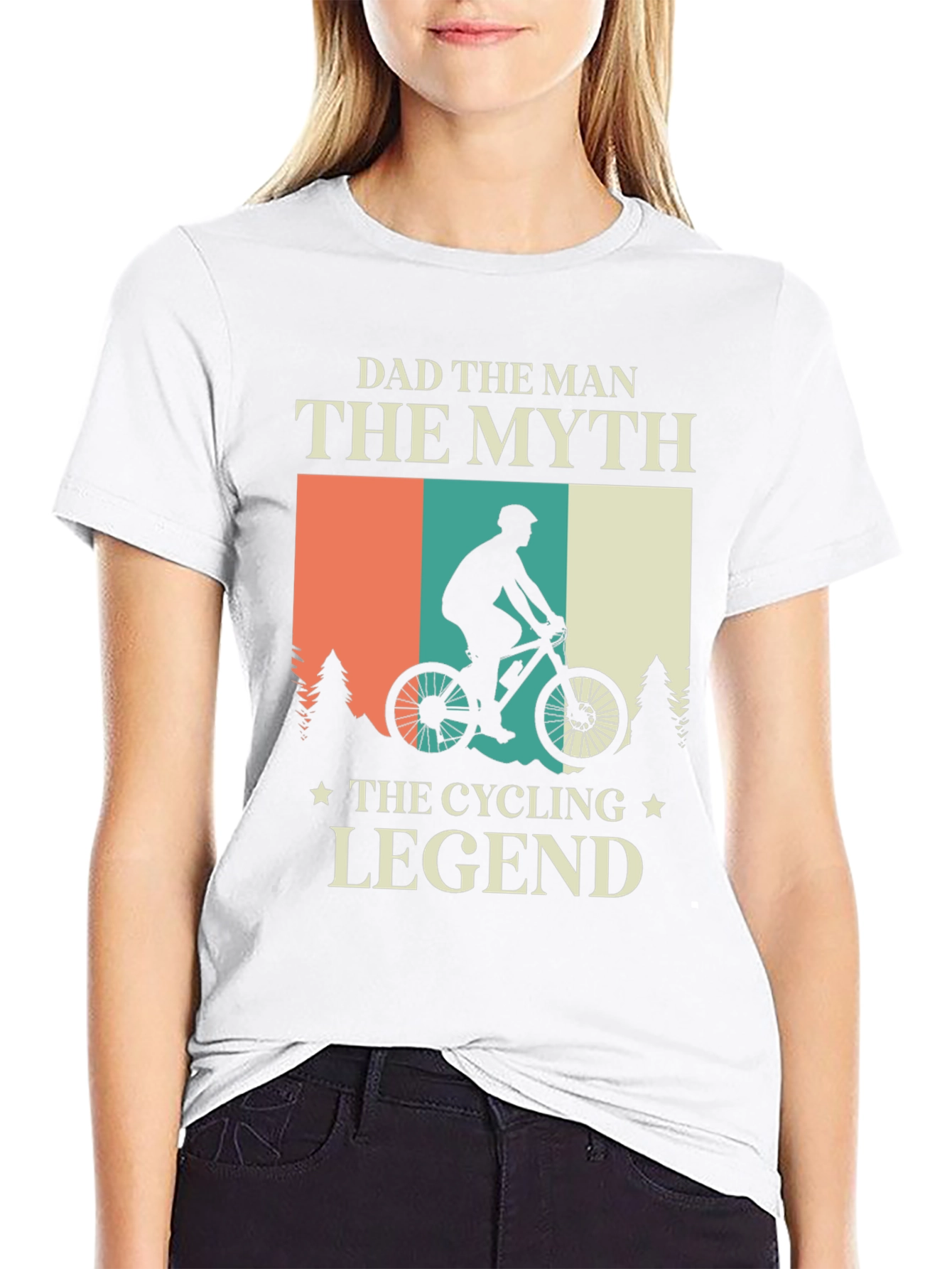 Dad The Man Cycling Legend T-Shirt