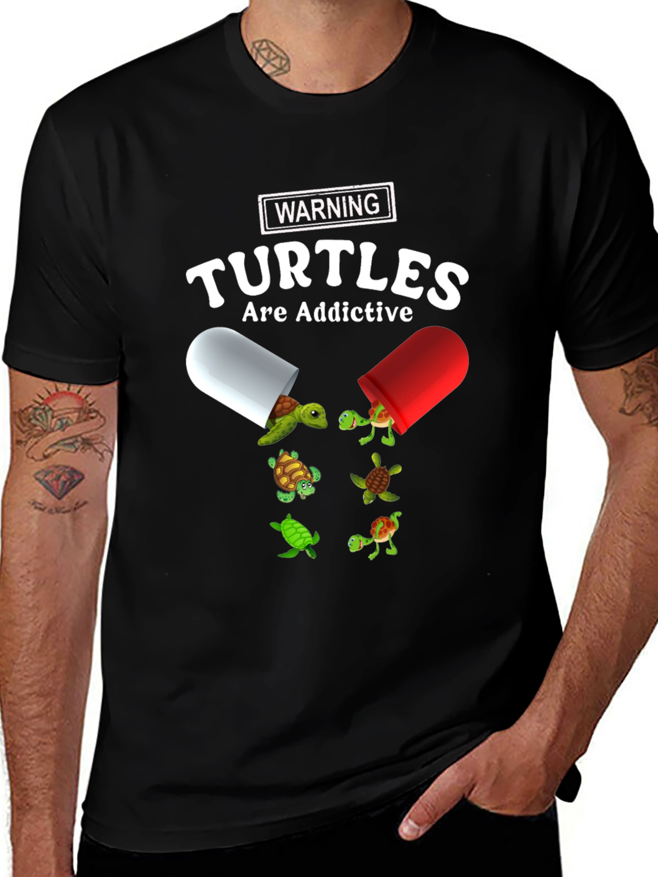 Turtles Are Addictive Graphic Tee