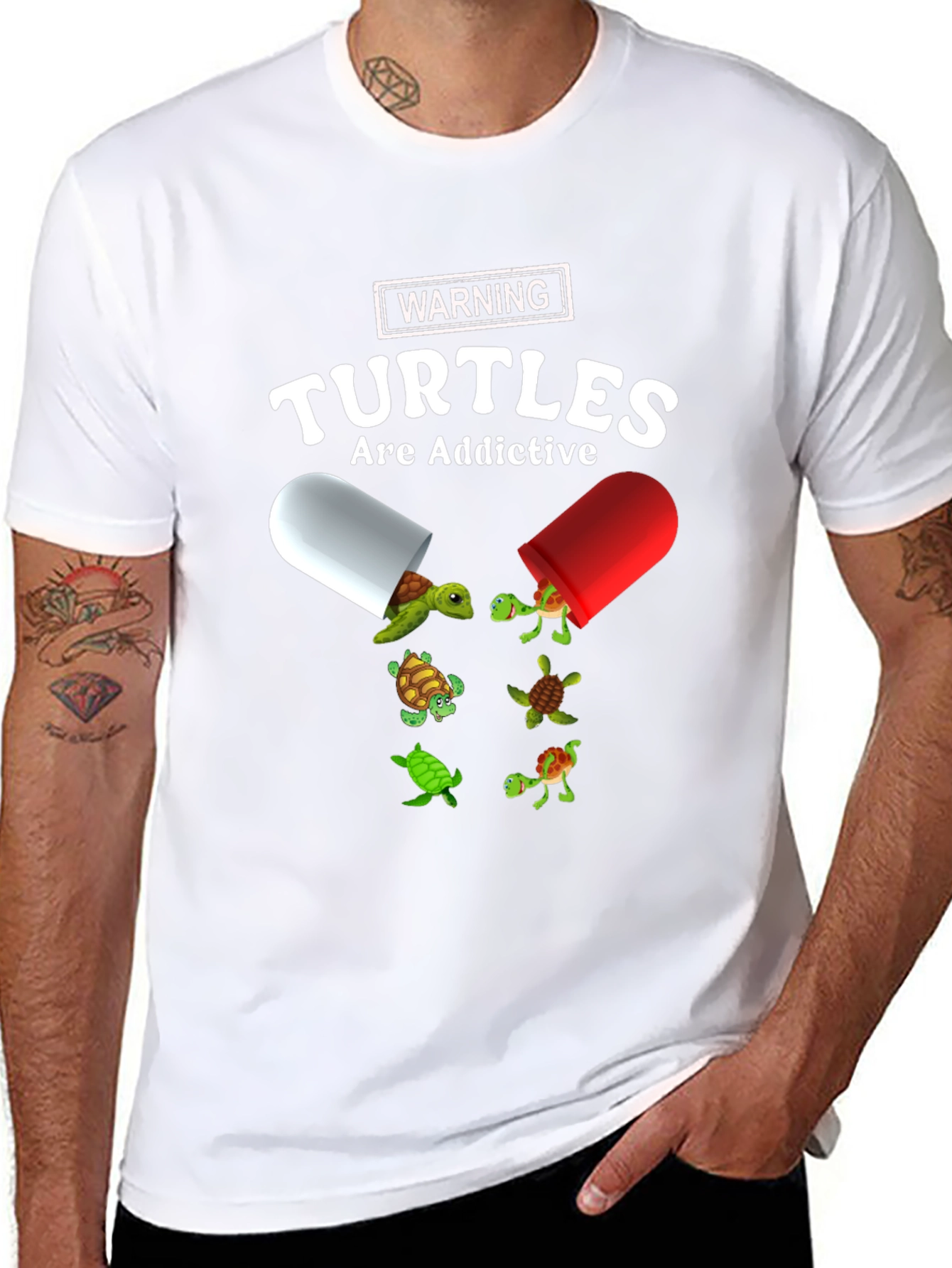 Turtles Are Addictive Graphic Tee