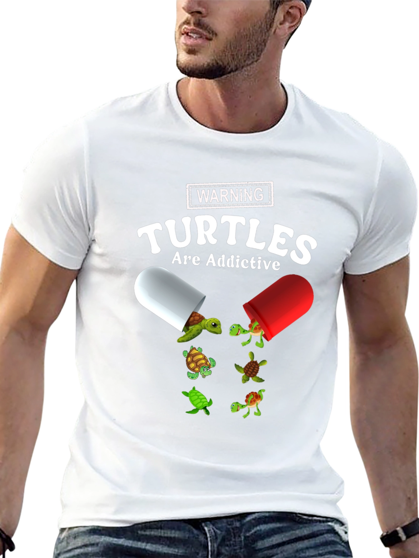 Turtles Are Addictive Graphic Tee