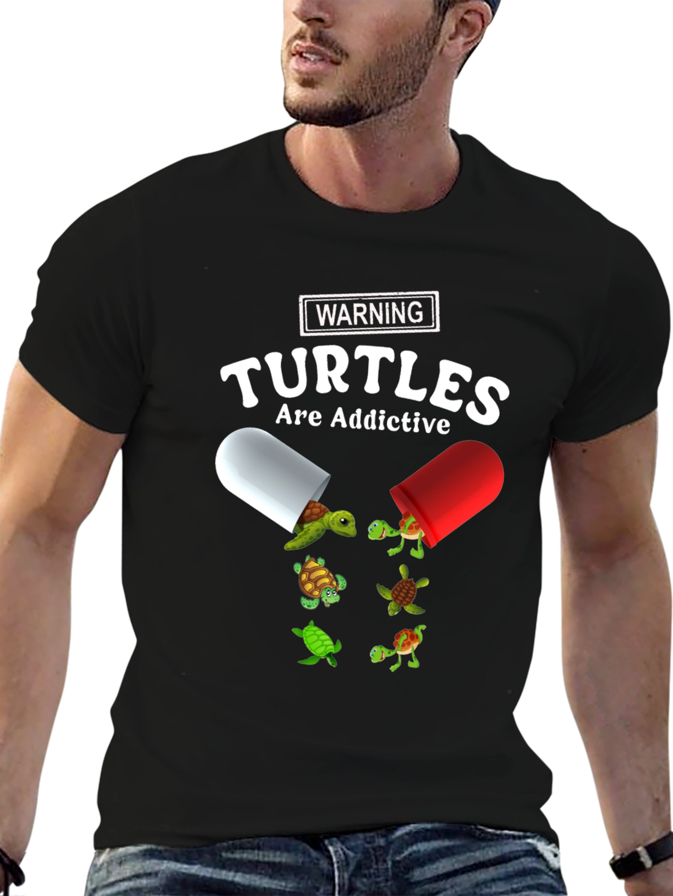 Turtles Are Addictive Graphic Tee