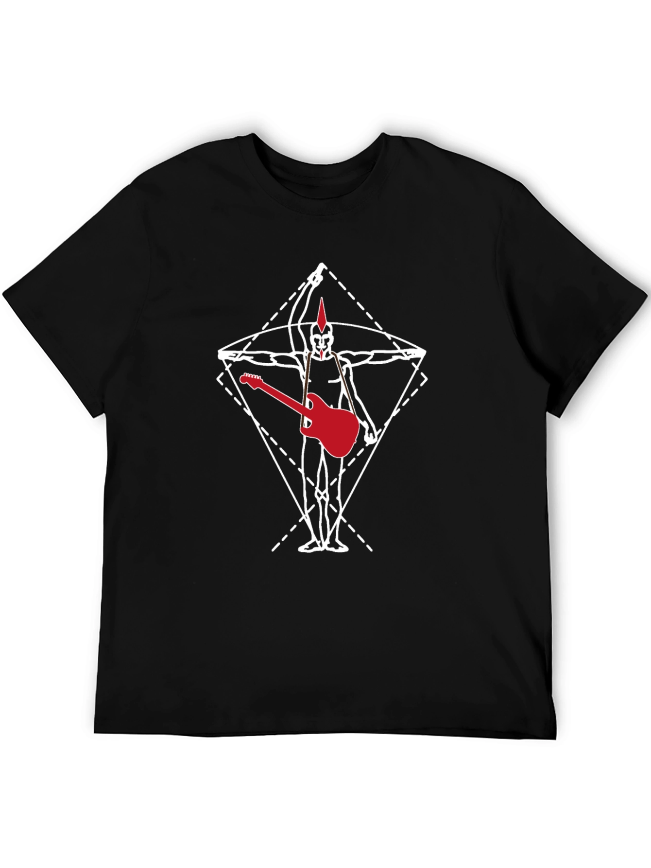 Vitruvian Punk Guitar T-Shirt