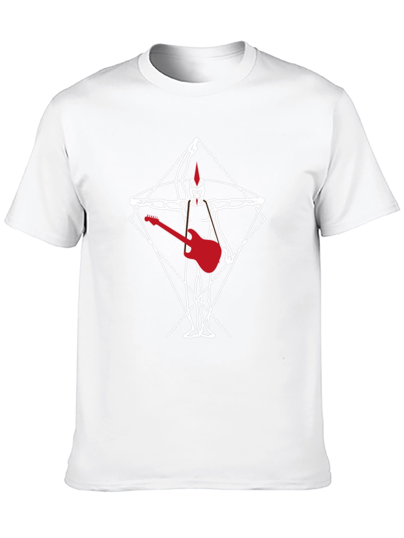 Vitruvian Punk Guitar T-Shirt