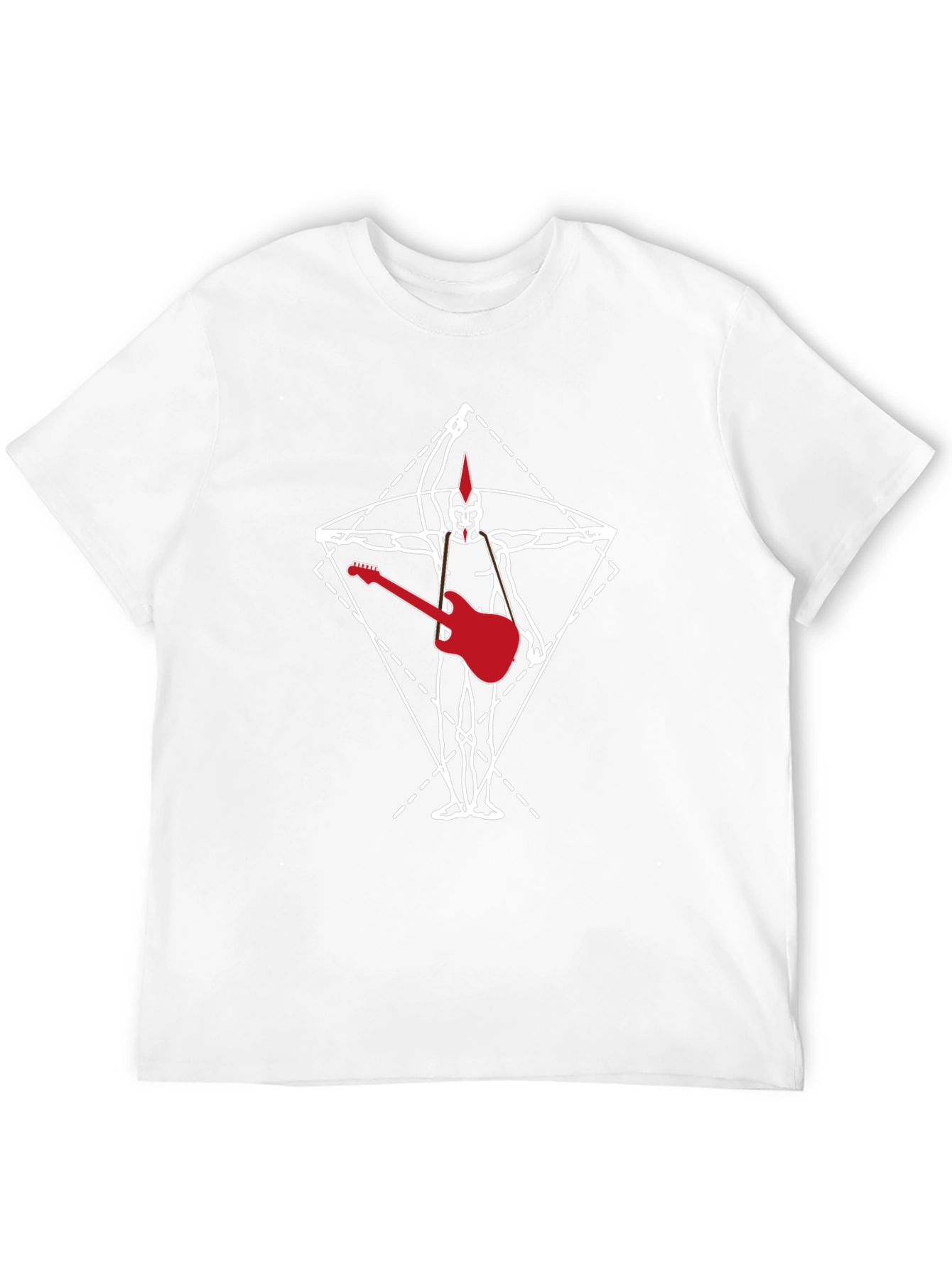 Vitruvian Punk Guitar T-Shirt