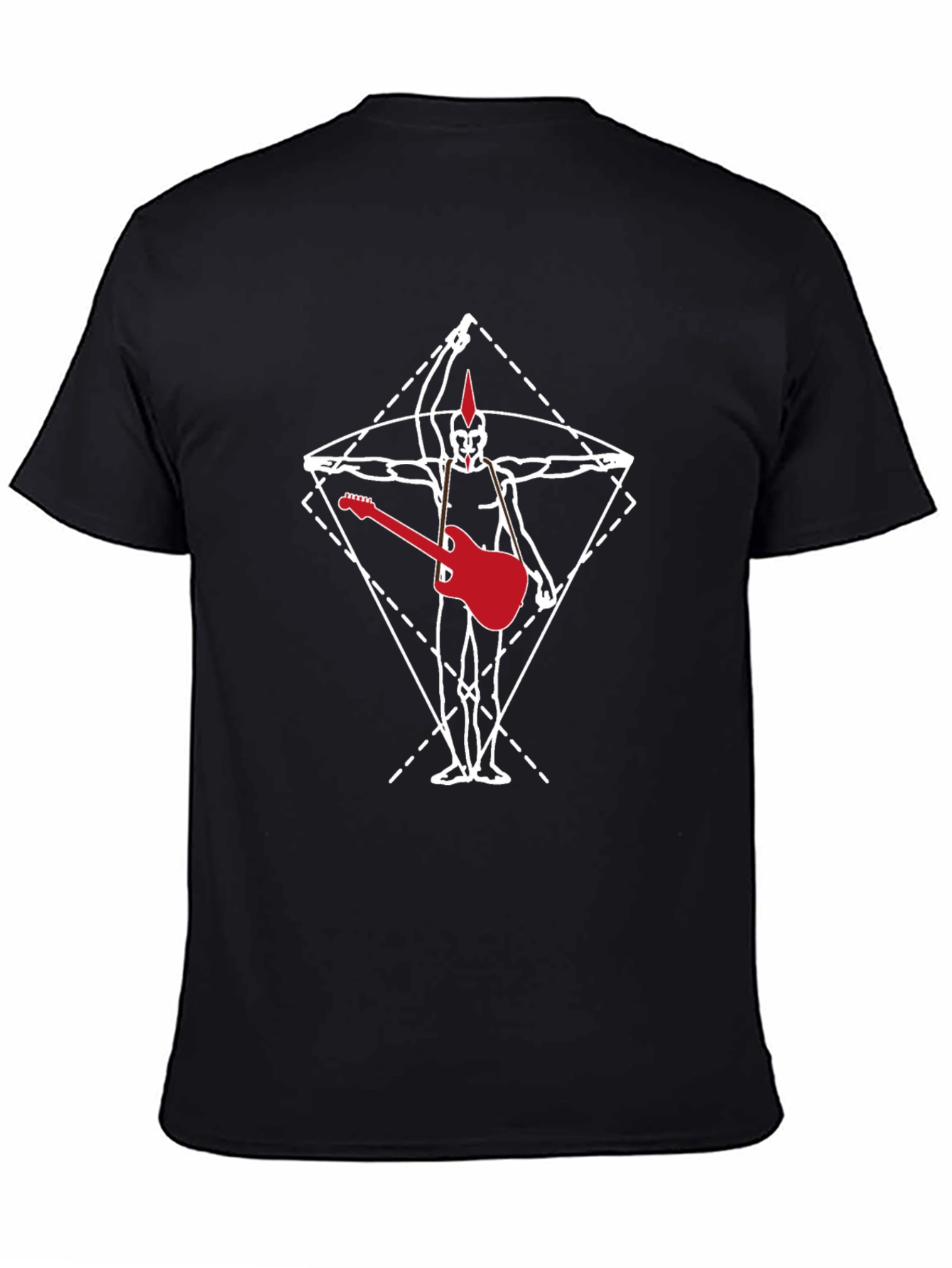 Vitruvian Punk Guitar T-Shirt