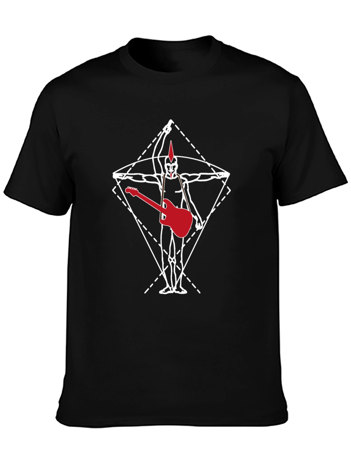 Vitruvian Punk Guitar T-Shirt