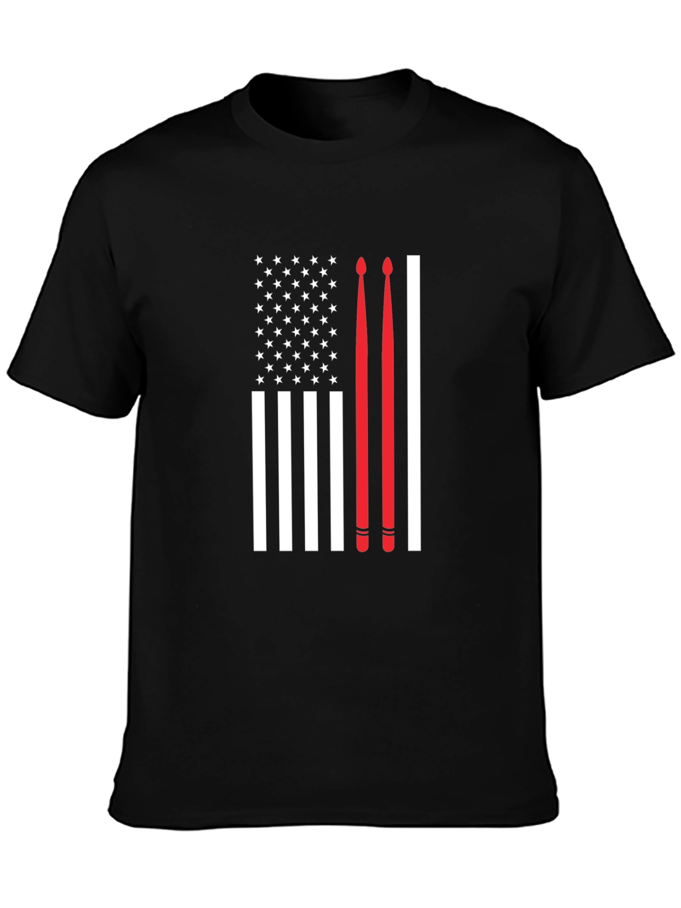 Drummer American Flag T-Shirt