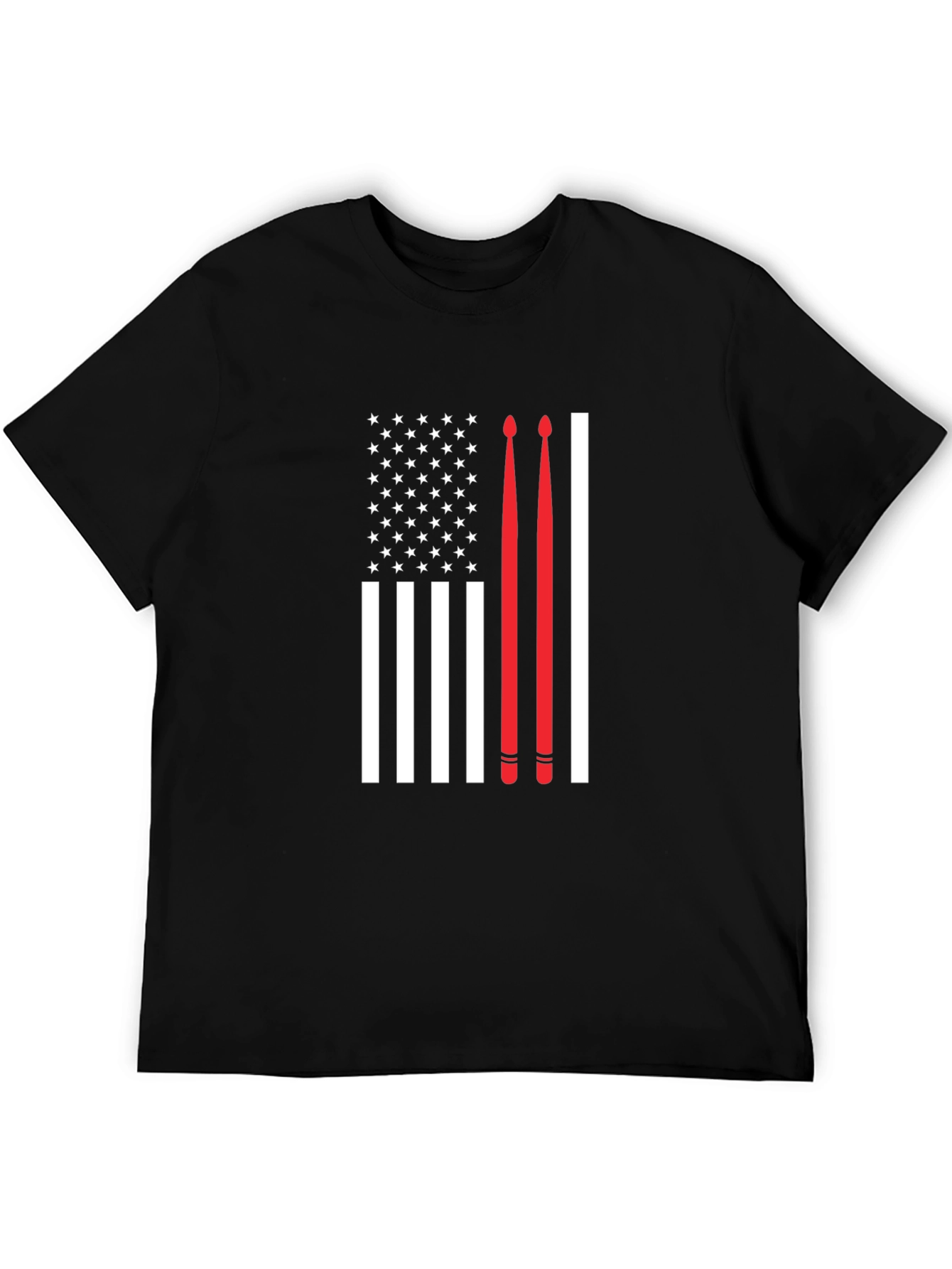 Drummer American Flag T-Shirt
