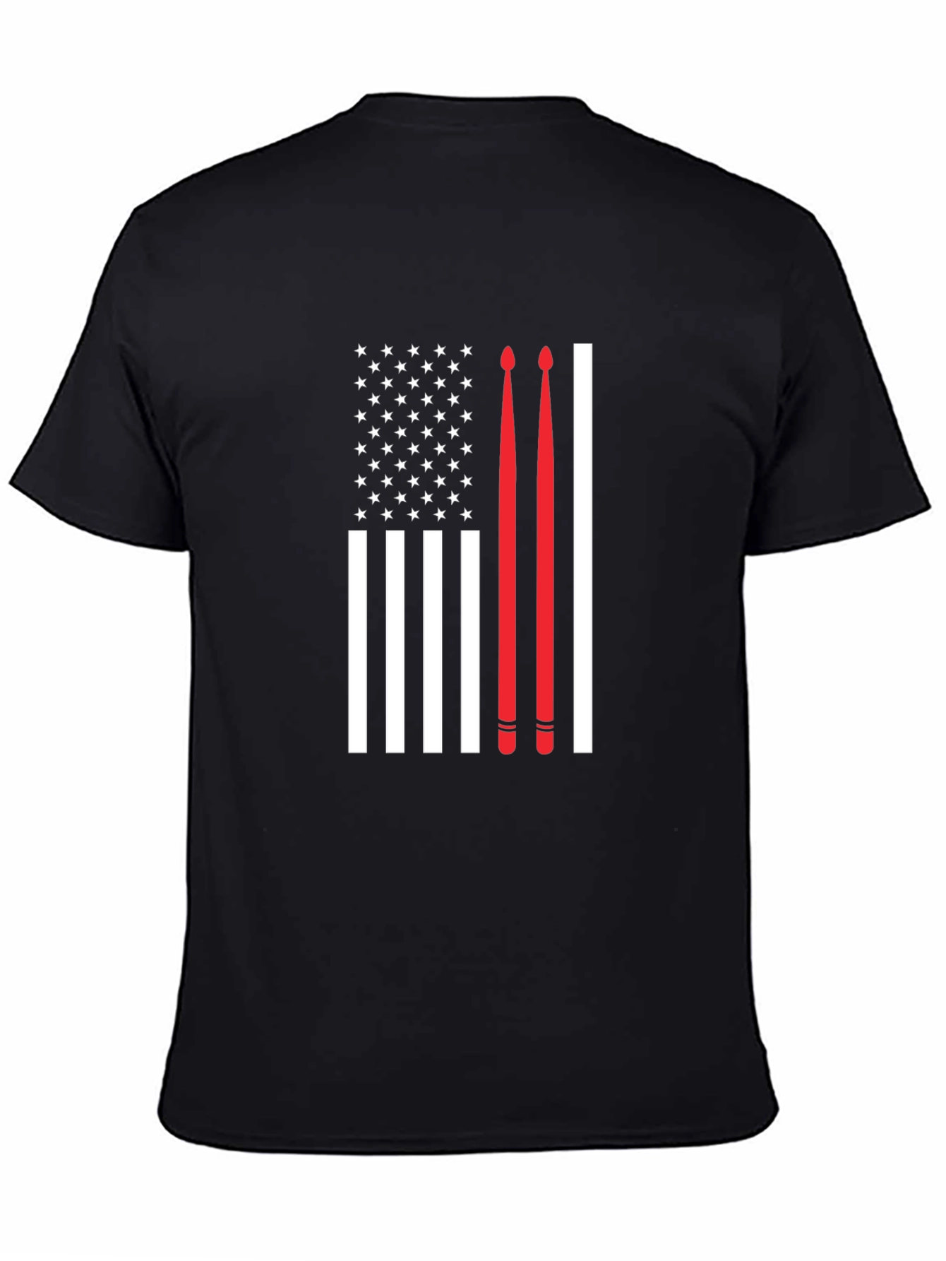 Drummer American Flag T-Shirt