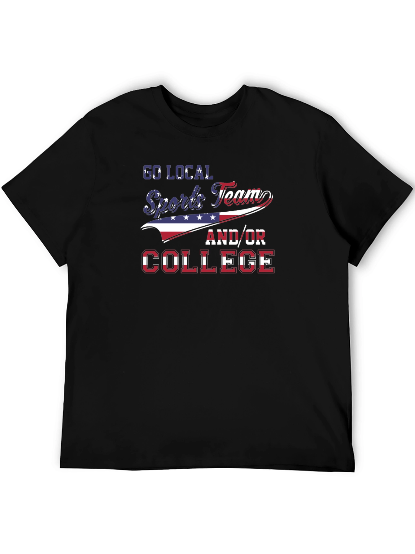 Local Sports Team and/or College Patriotic T-Shirt