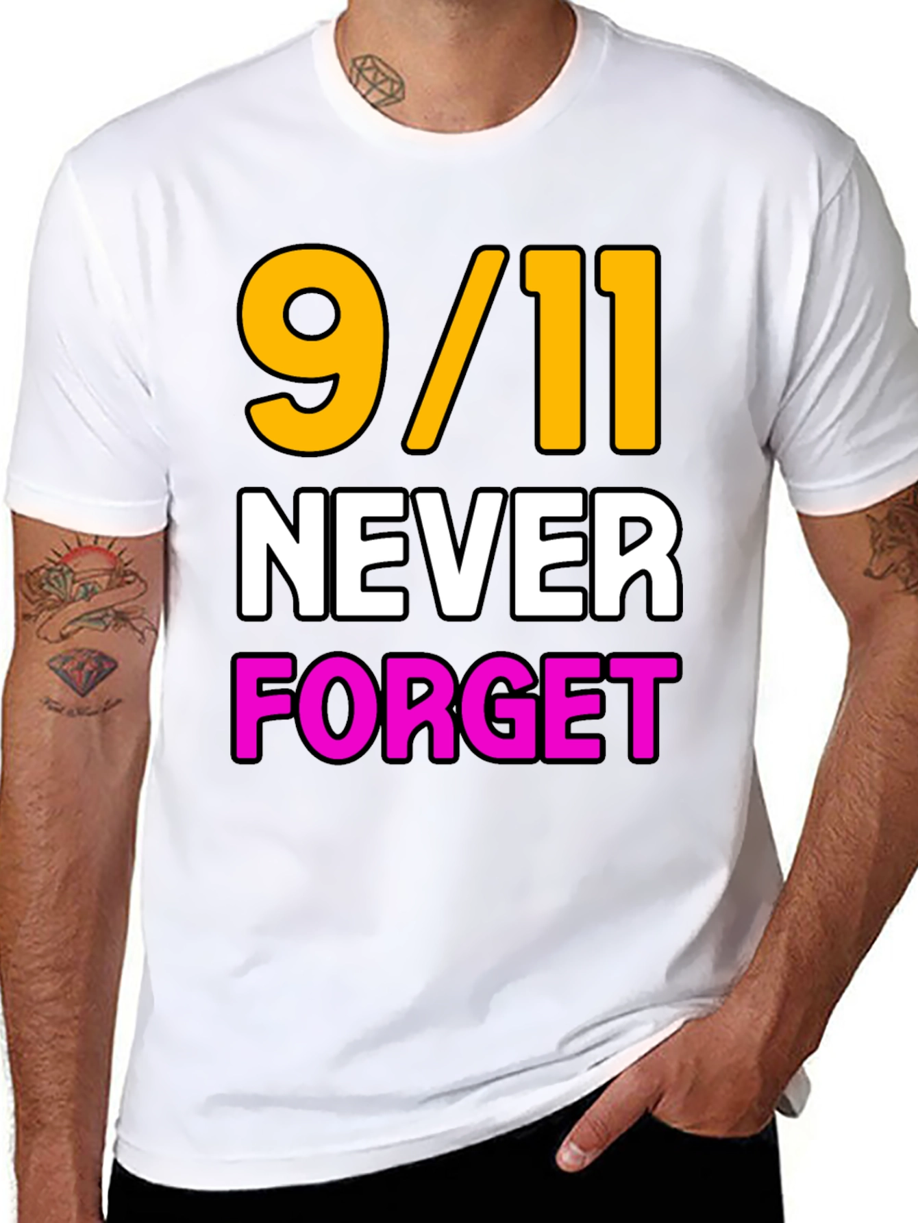 9/11 Never Forget Graphic T-Shirt