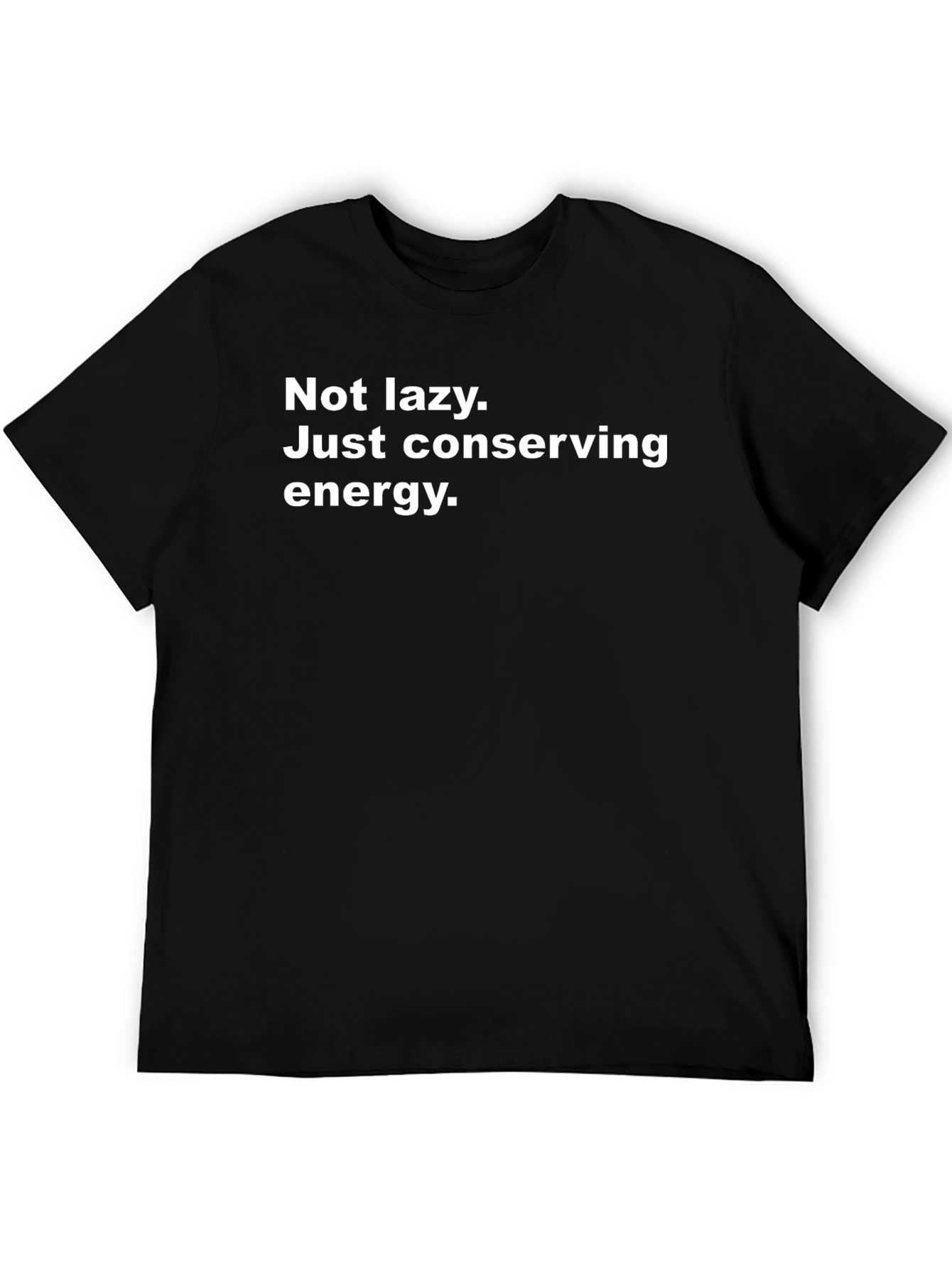 Conserving Energy Mens Black T-Shirt