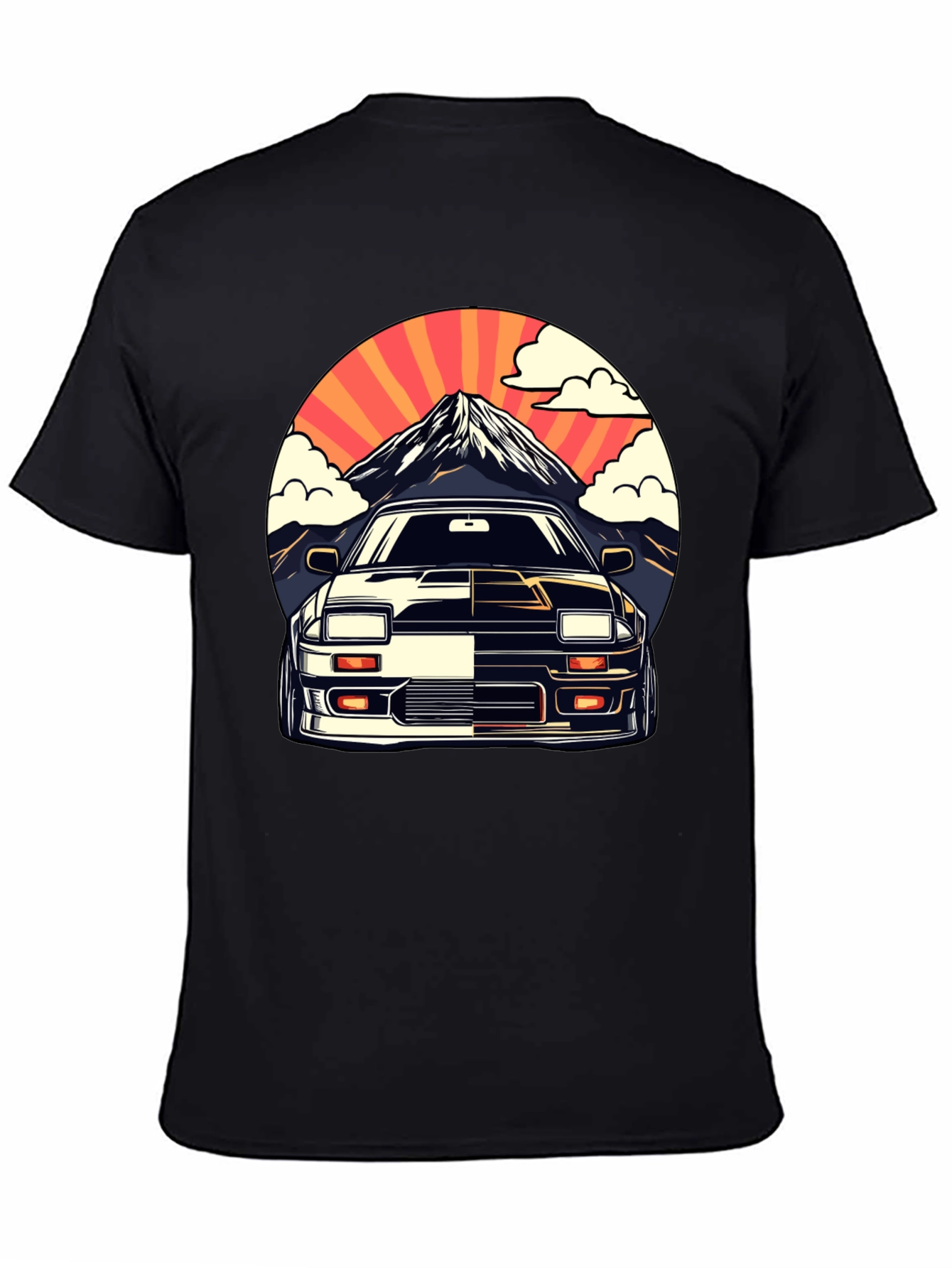 Retro Car Graphic Tee - Mountain View