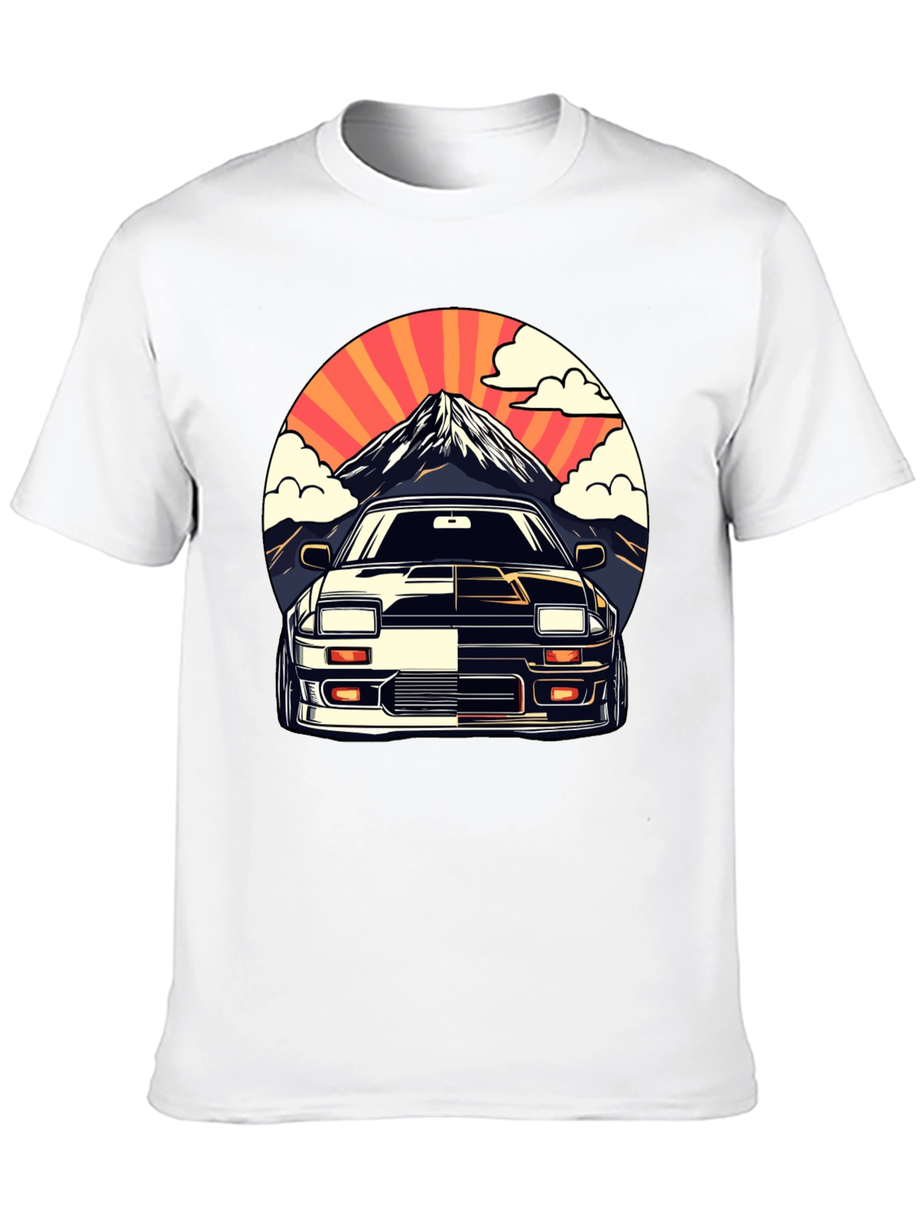 Retro Car Graphic Tee - Mountain View