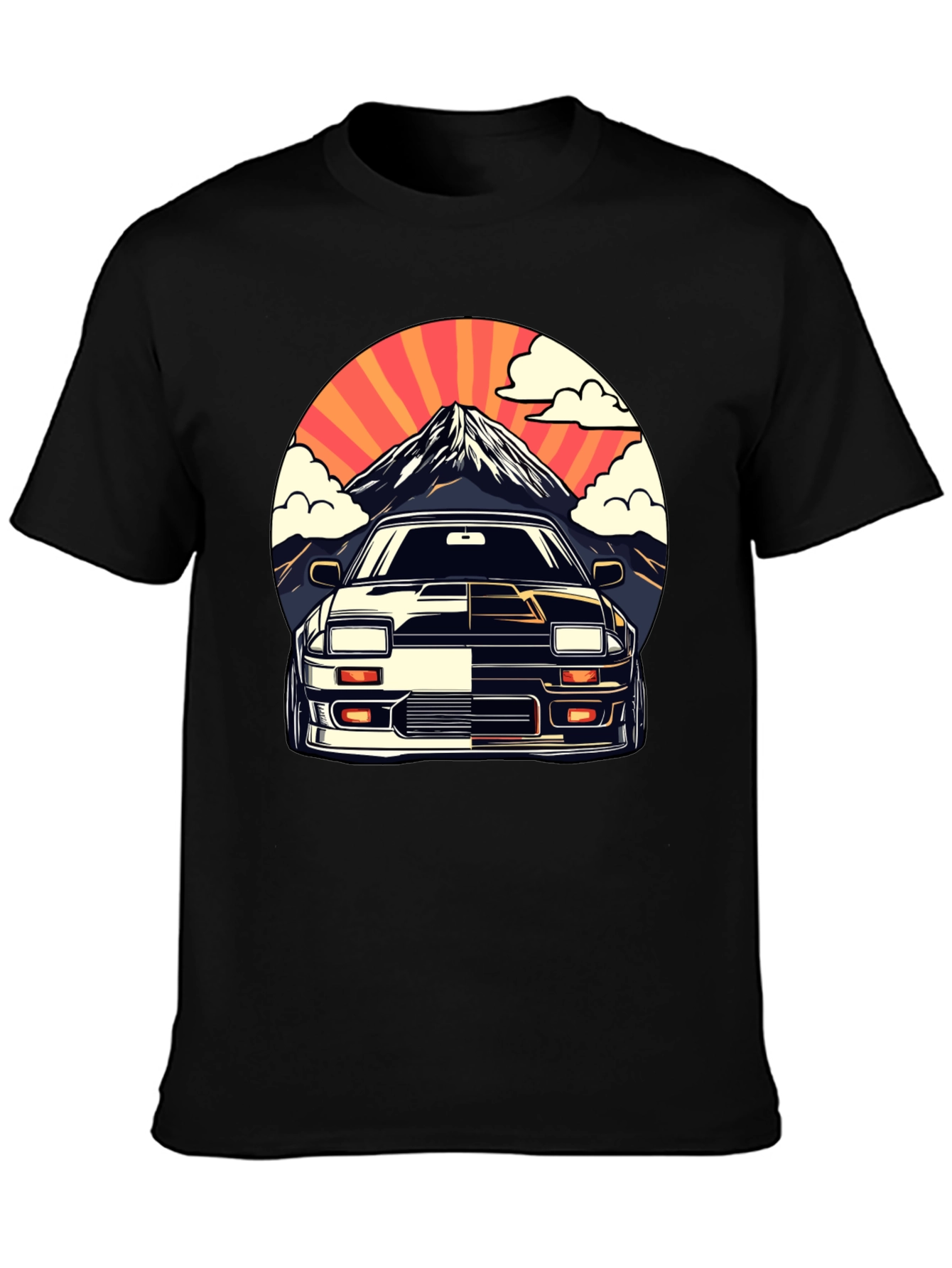 Retro Car Graphic Tee - Mountain View