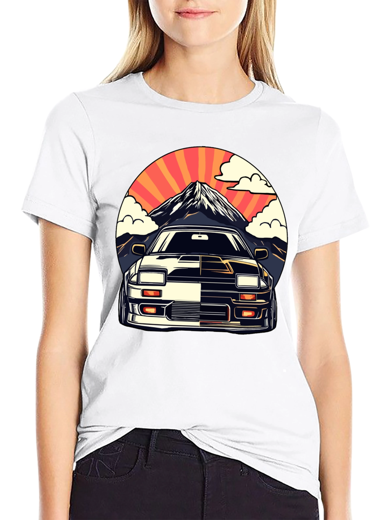 Retro Car Graphic Tee - Mountain View