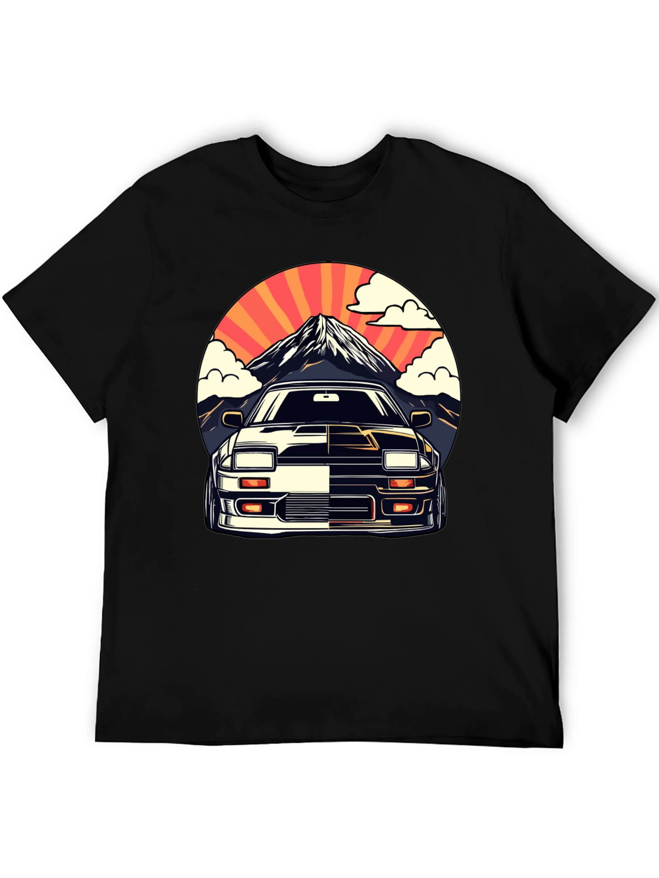 Retro Car Graphic Tee - Mountain View