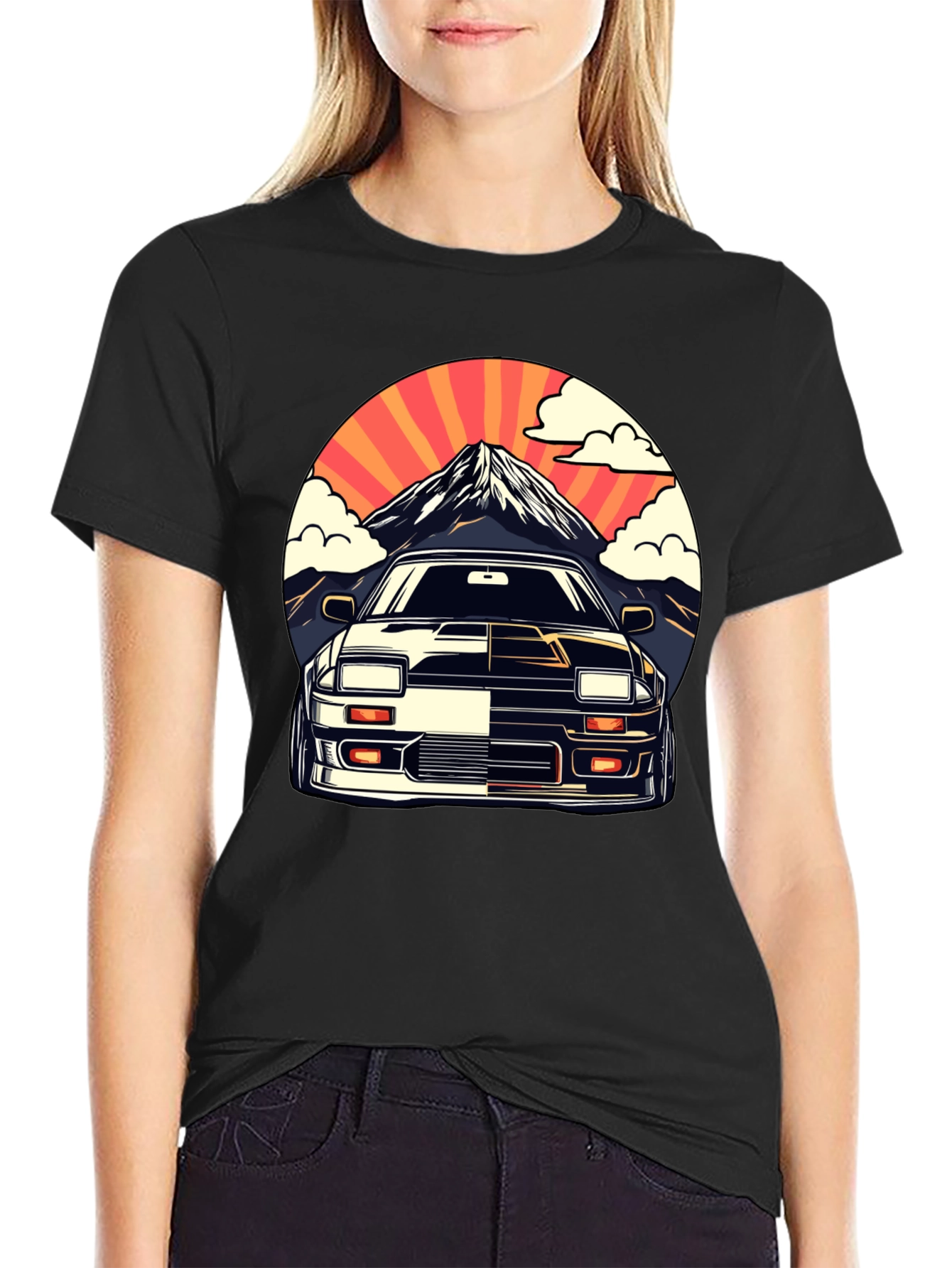 Retro Car Graphic Tee - Mountain View