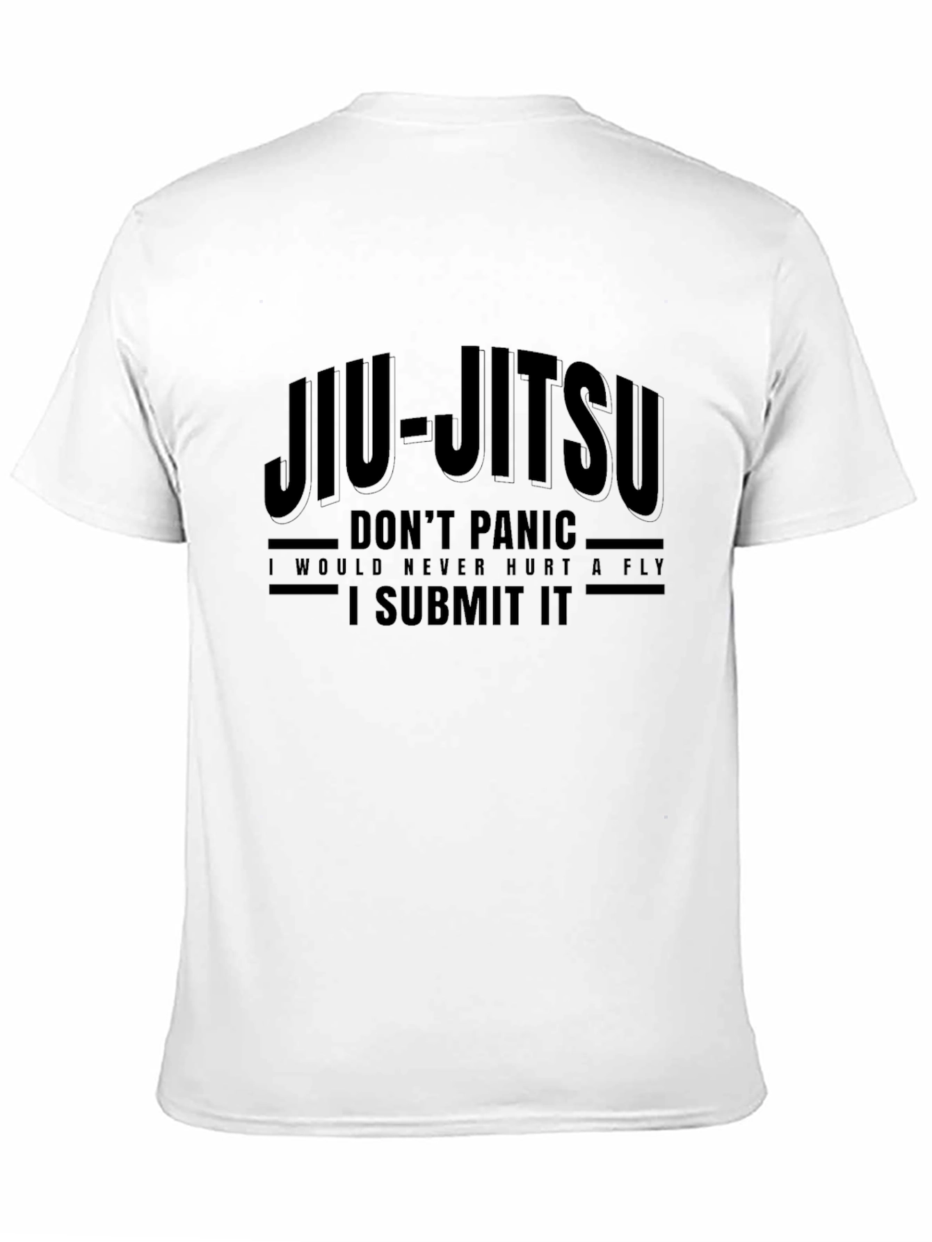 Jiu-Jitsu Dont Panic Graphic Print T-Shirt
