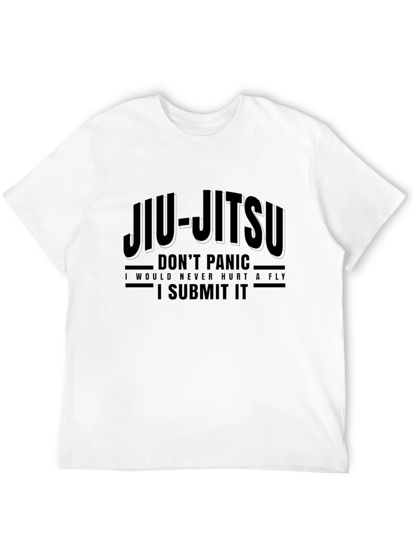 Jiu-Jitsu Dont Panic Graphic Print T-Shirt
