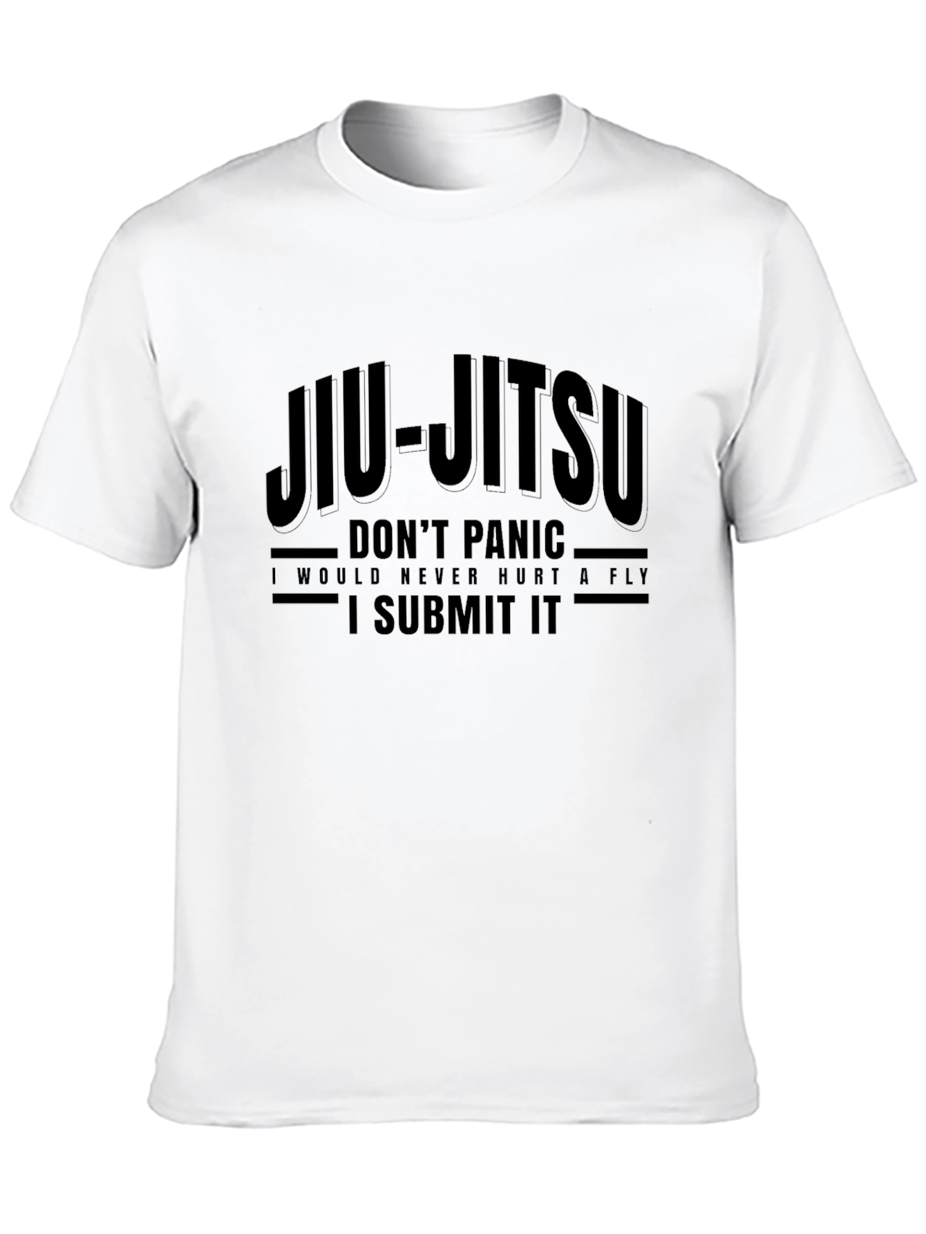 Jiu-Jitsu Dont Panic Graphic Print T-Shirt