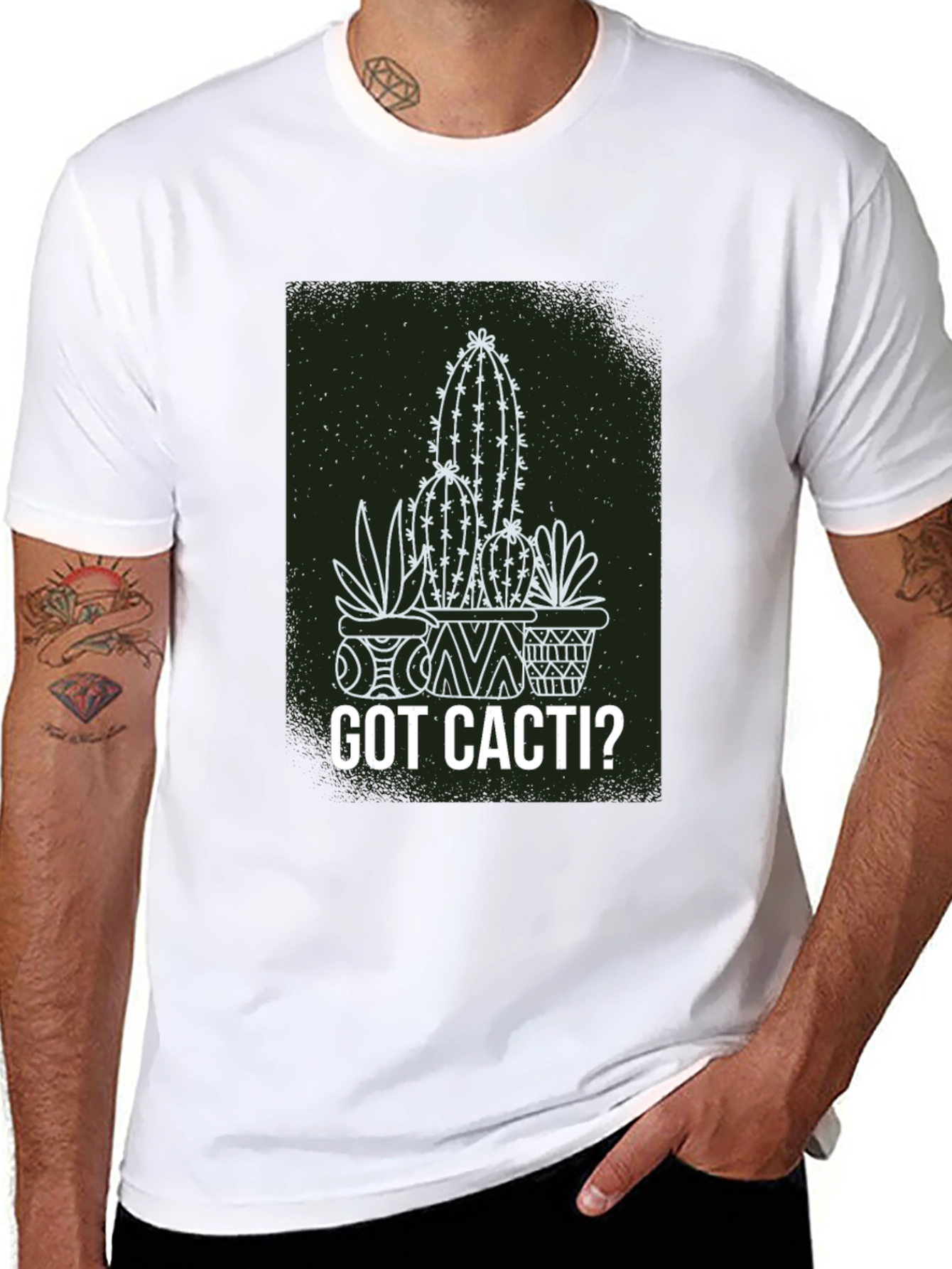 Got Cacti? Graphic Tee - Trendy Plant Lover T-Shirt