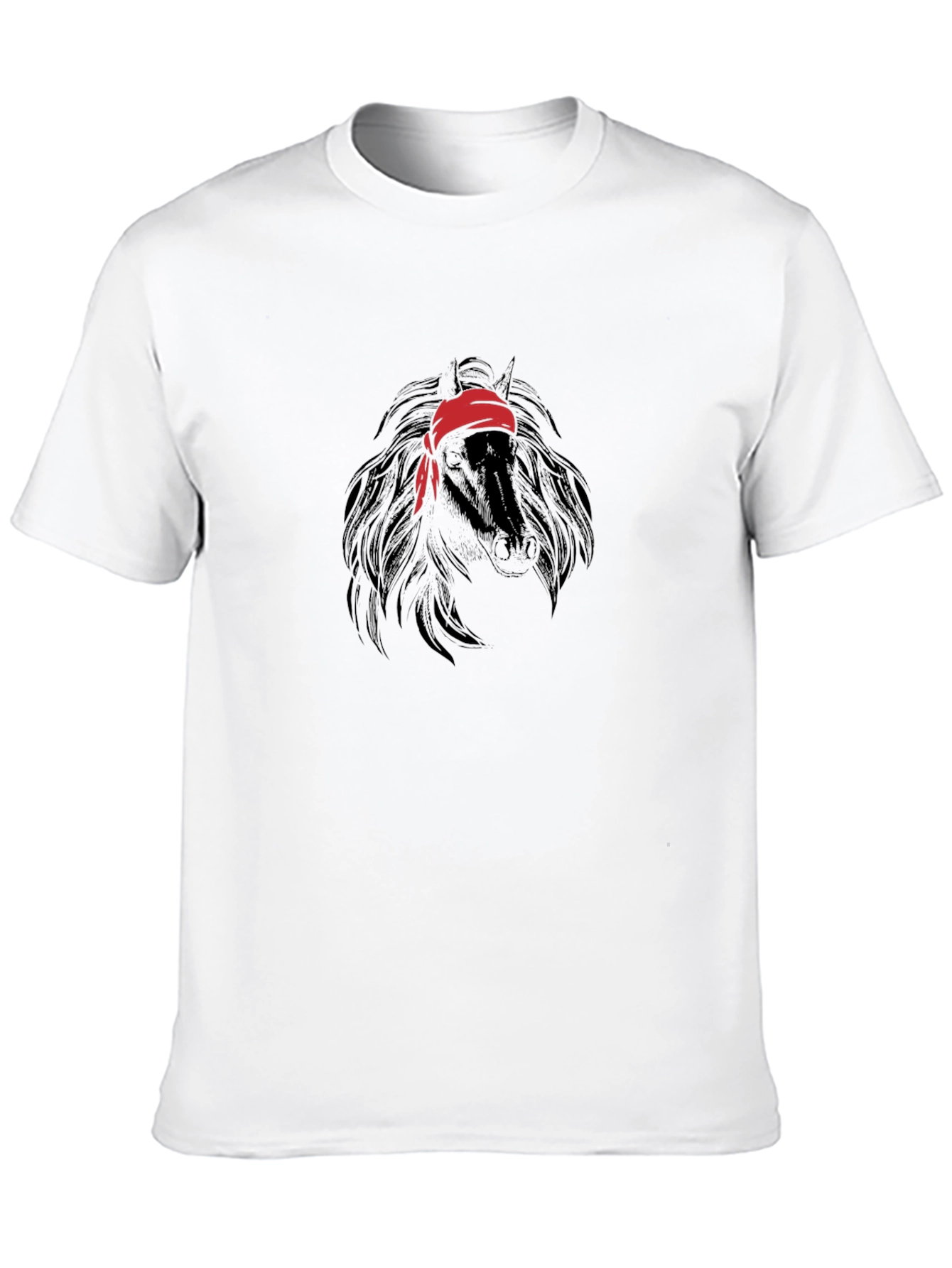Black Horse Bandana T-Shirt - Unisex