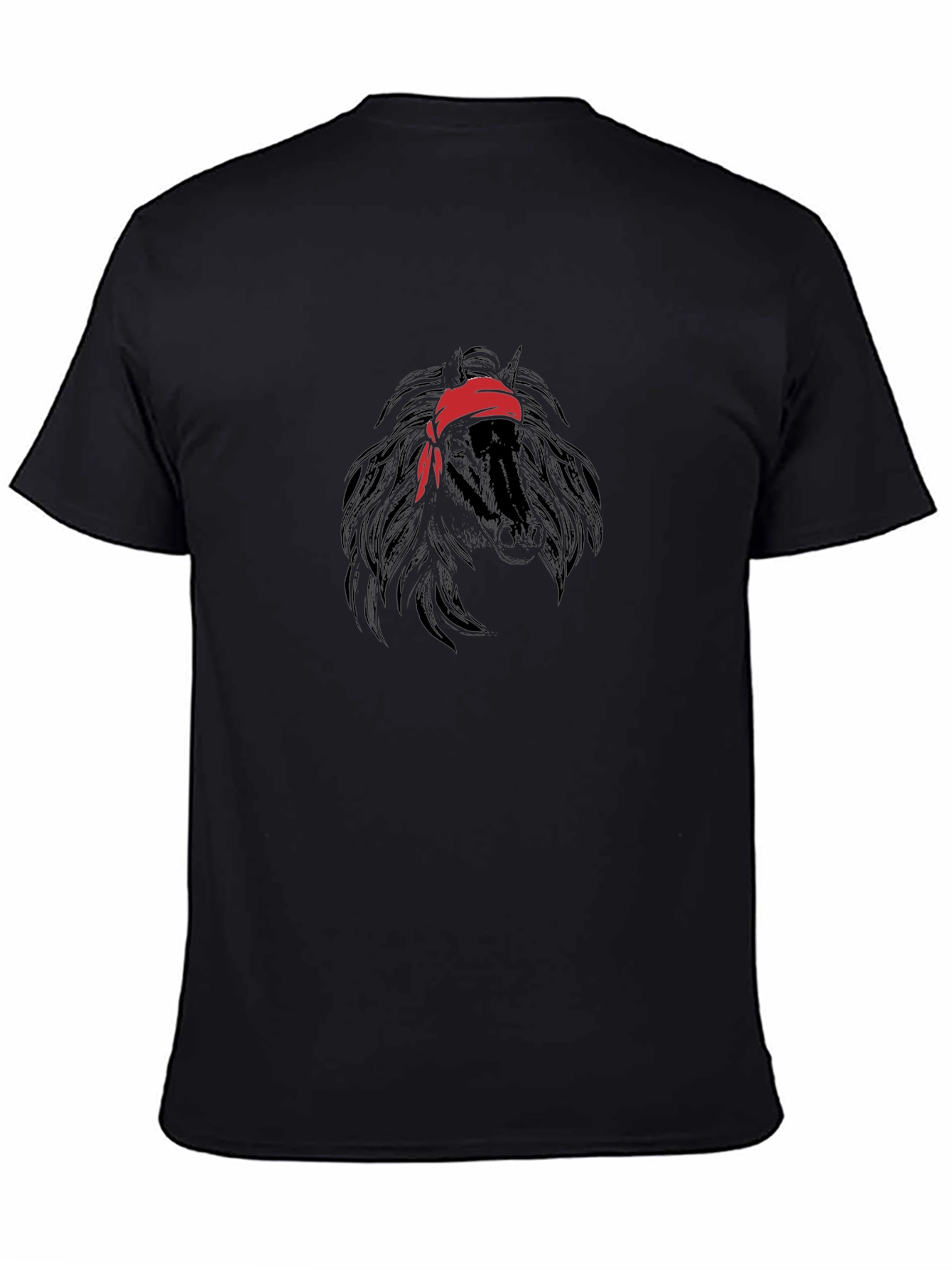 Black Horse Bandana T-Shirt - Unisex