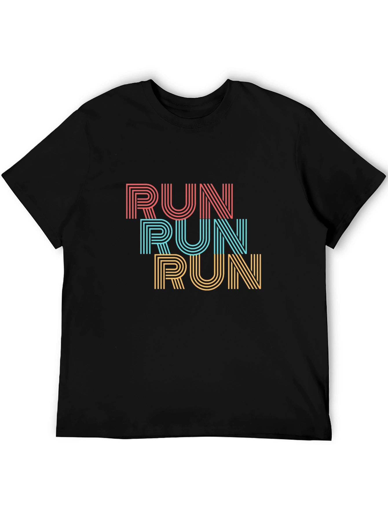 Retro RUN Graphic Tee - Stylish Activewear