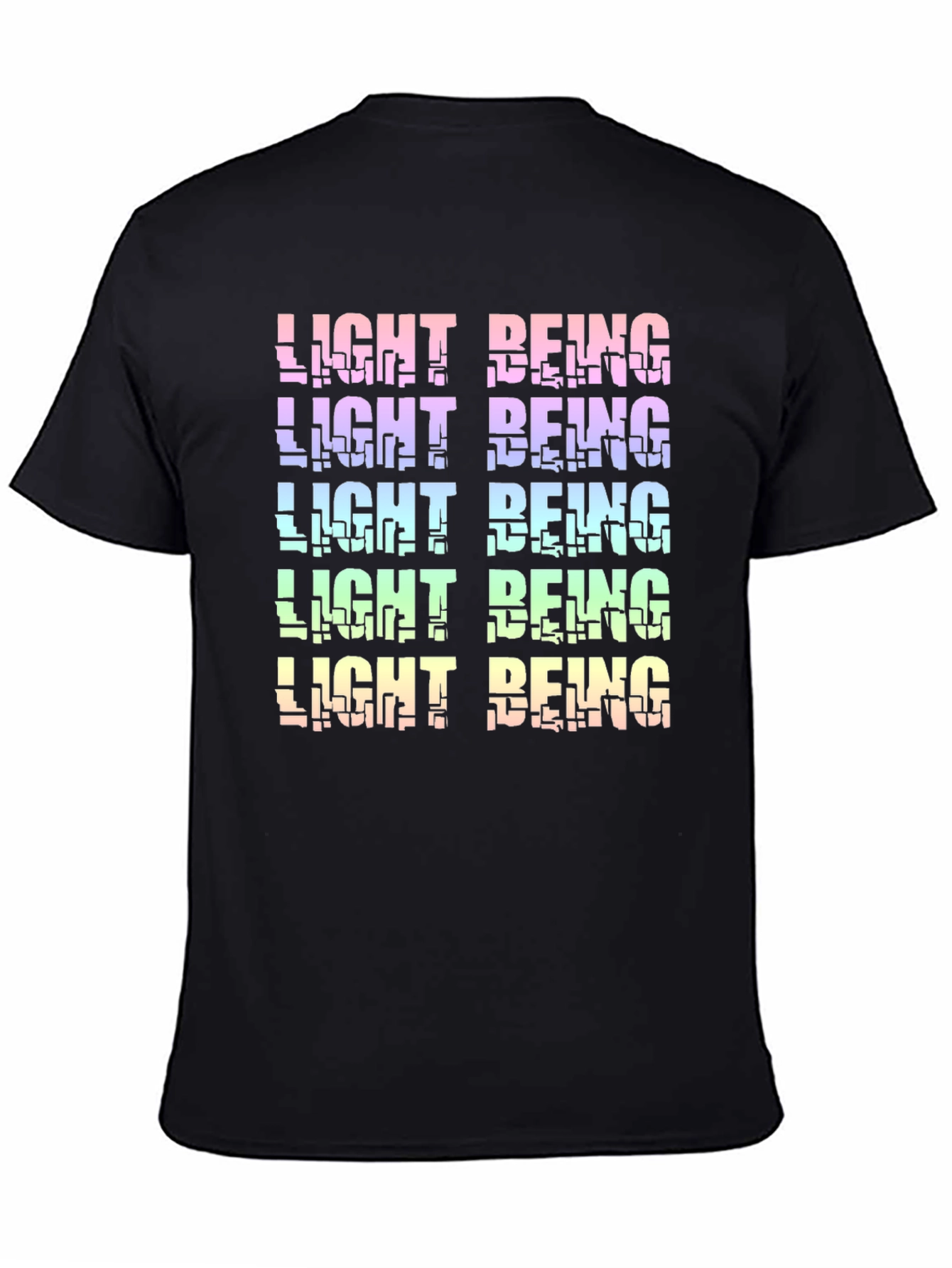 Light Being Graphic Tee - Black Cotton Blend Shirt