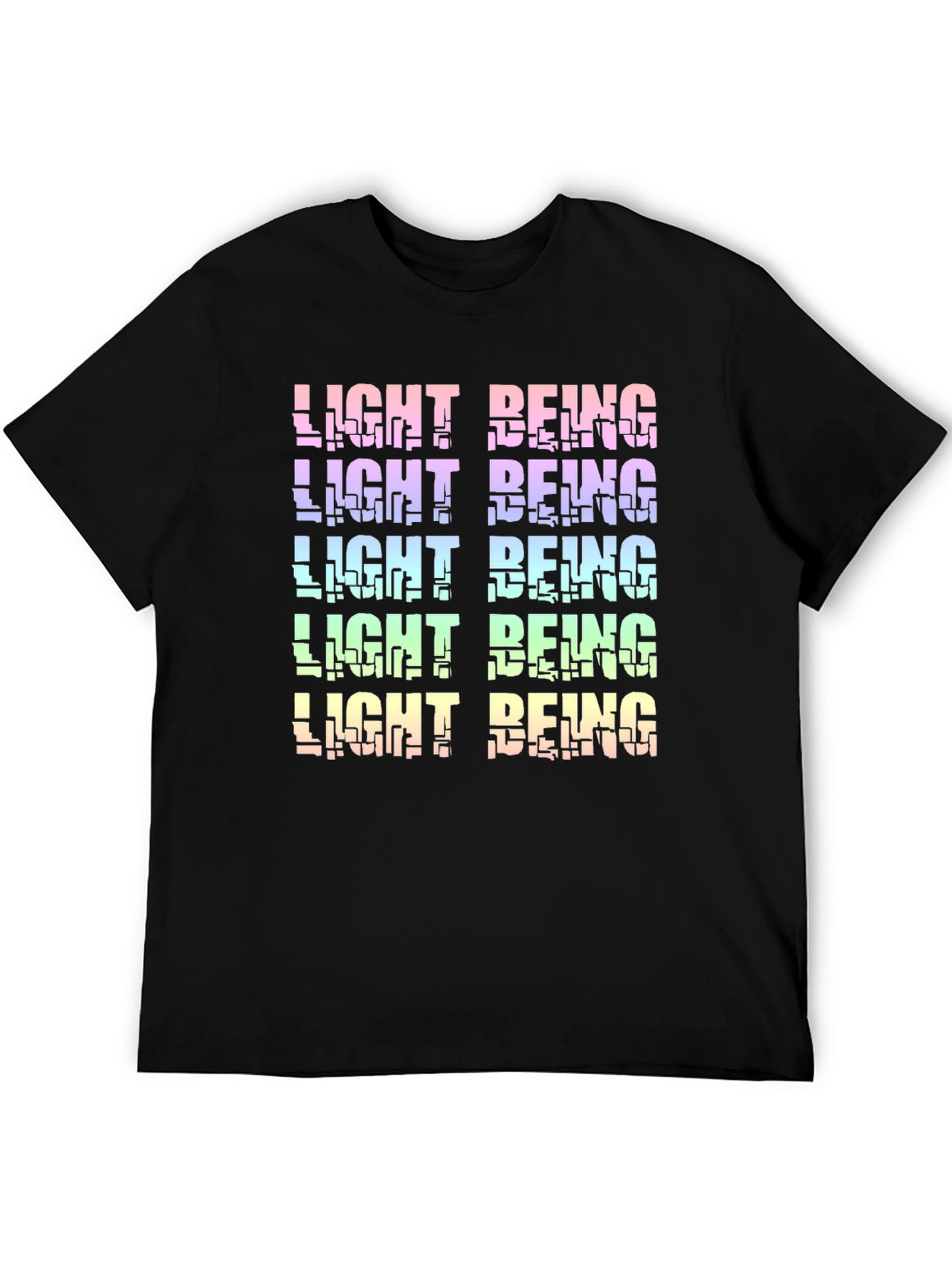 Light Being Graphic Tee - Black Cotton Blend Shirt