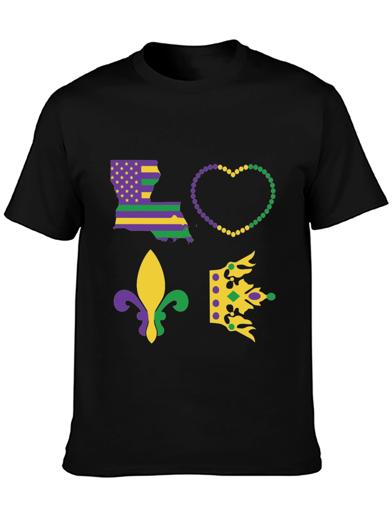 Mardi Gras Louisiana Love T-Shirt