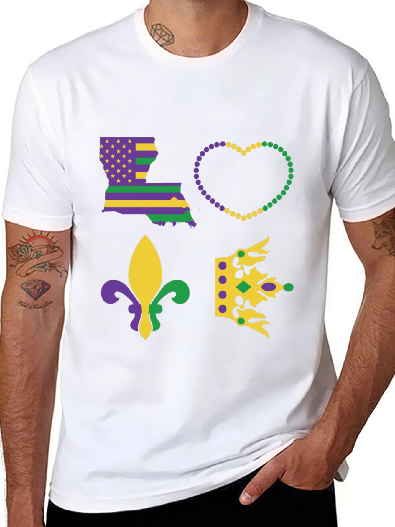 Mardi Gras Louisiana Love T-Shirt