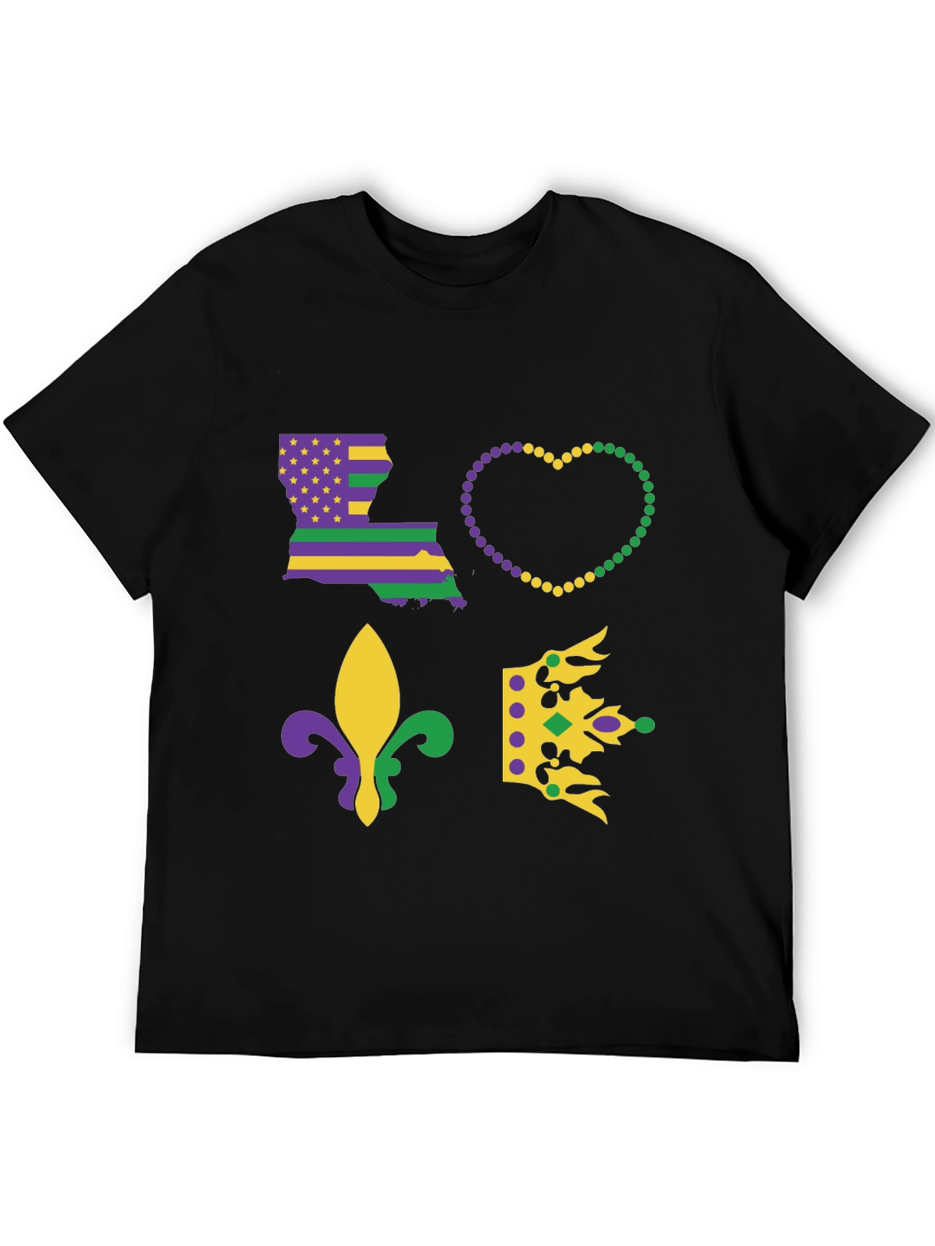 Mardi Gras Louisiana Love T-Shirt