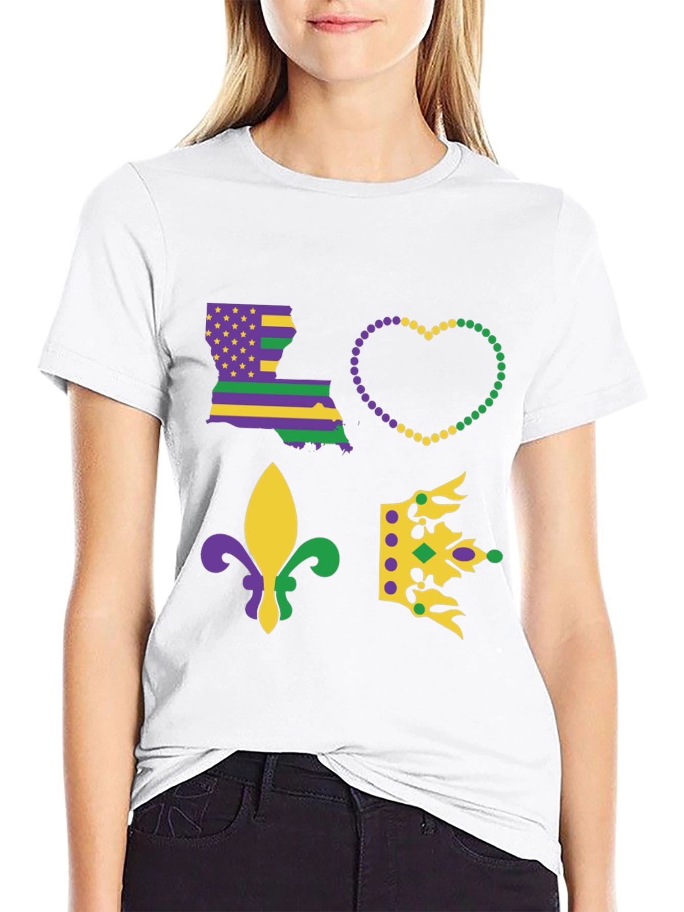 Mardi Gras Louisiana Love T-Shirt