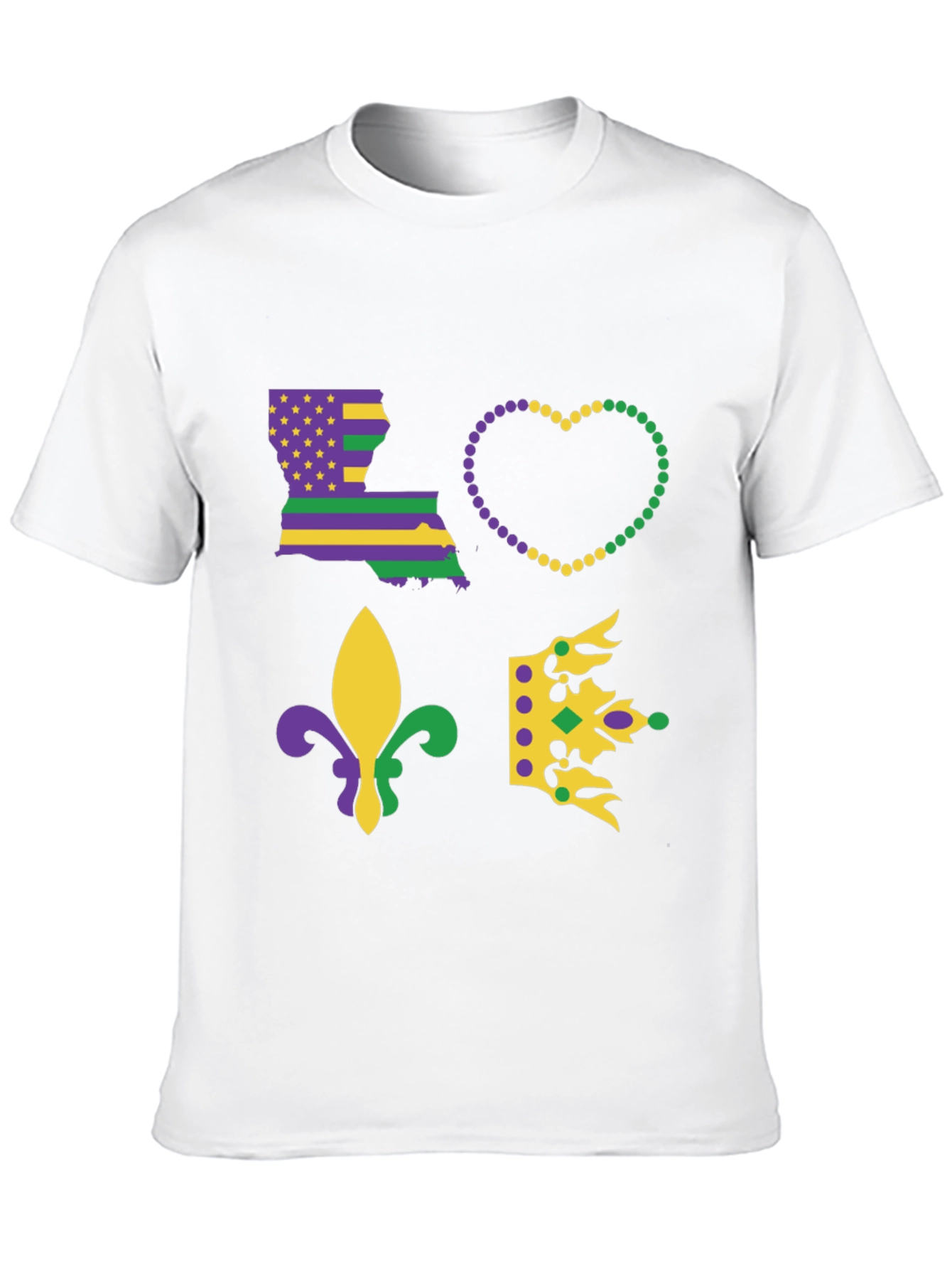 Mardi Gras Louisiana Love T-Shirt