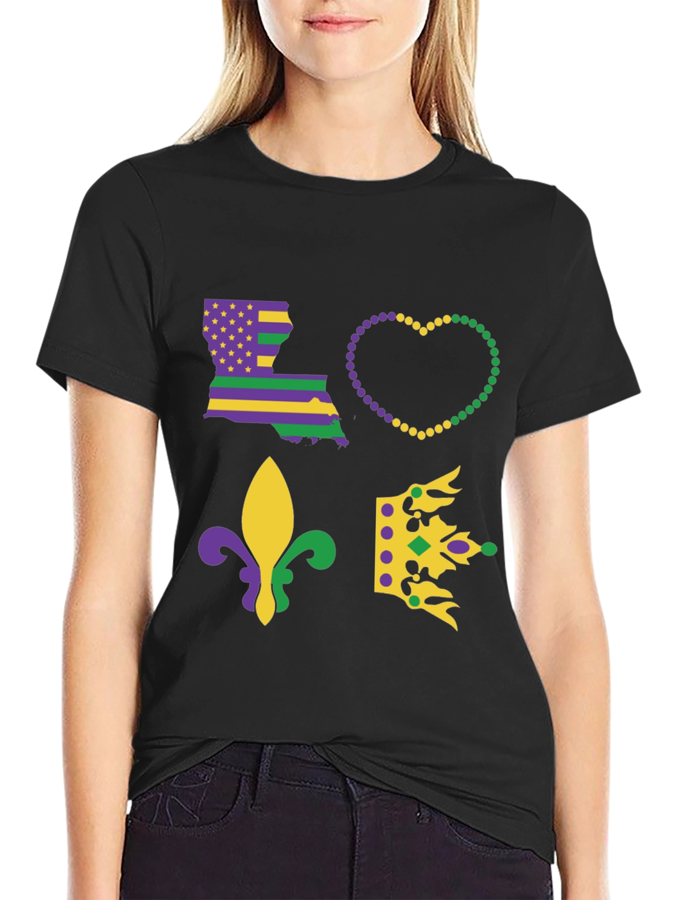 Mardi Gras Louisiana Love T-Shirt