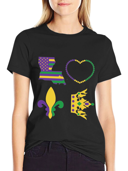 Mardi Gras Louisiana Love T-Shirt