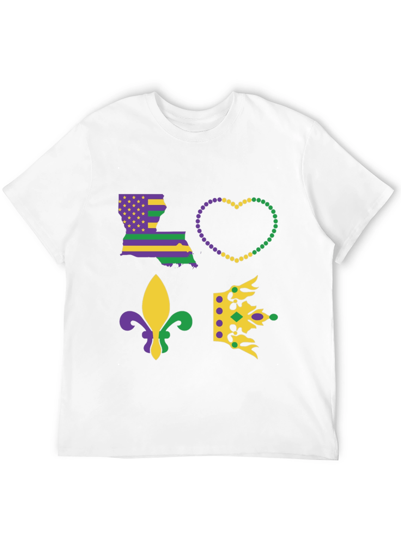 Mardi Gras Louisiana Love T-Shirt