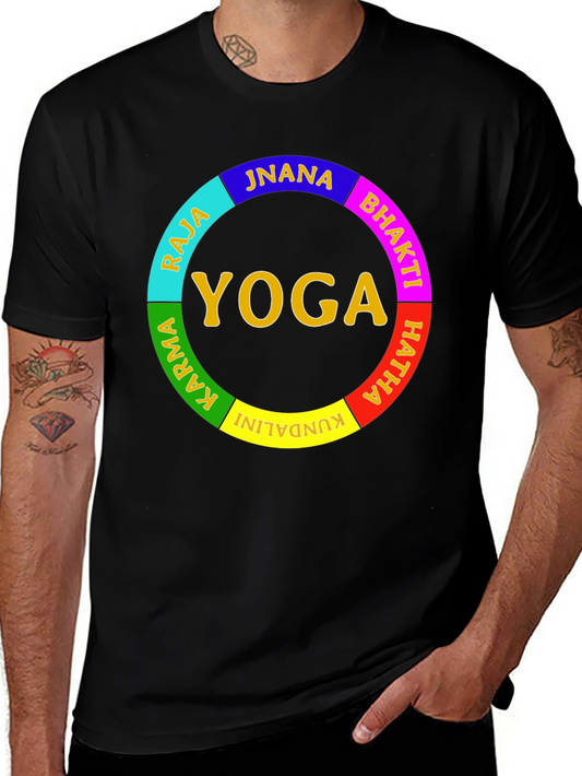 Yoga Paths Tee - Jnana Bhakti Hatha Kundalini Karma Raja