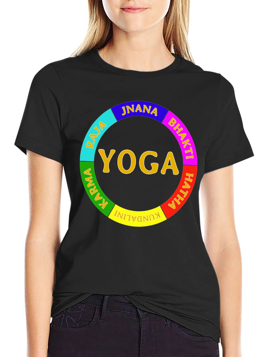 Yoga Paths Tee - Jnana Bhakti Hatha Kundalini Karma Raja