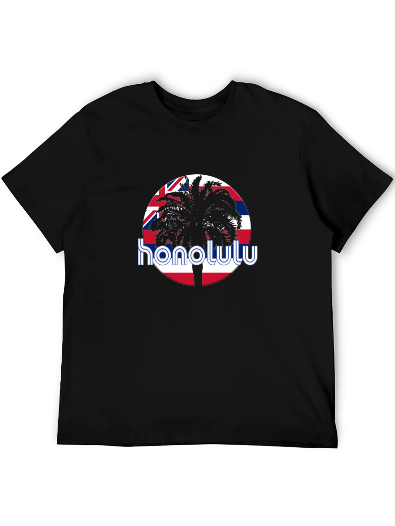 Honolulu Graphic Tee - Tropical Palm Tree T-Shirt