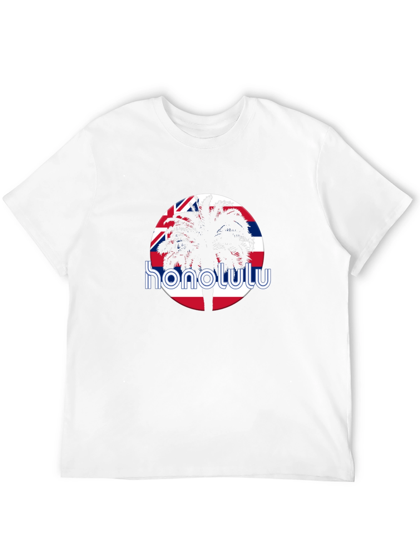 Honolulu Graphic Tee - Tropical Palm Tree T-Shirt