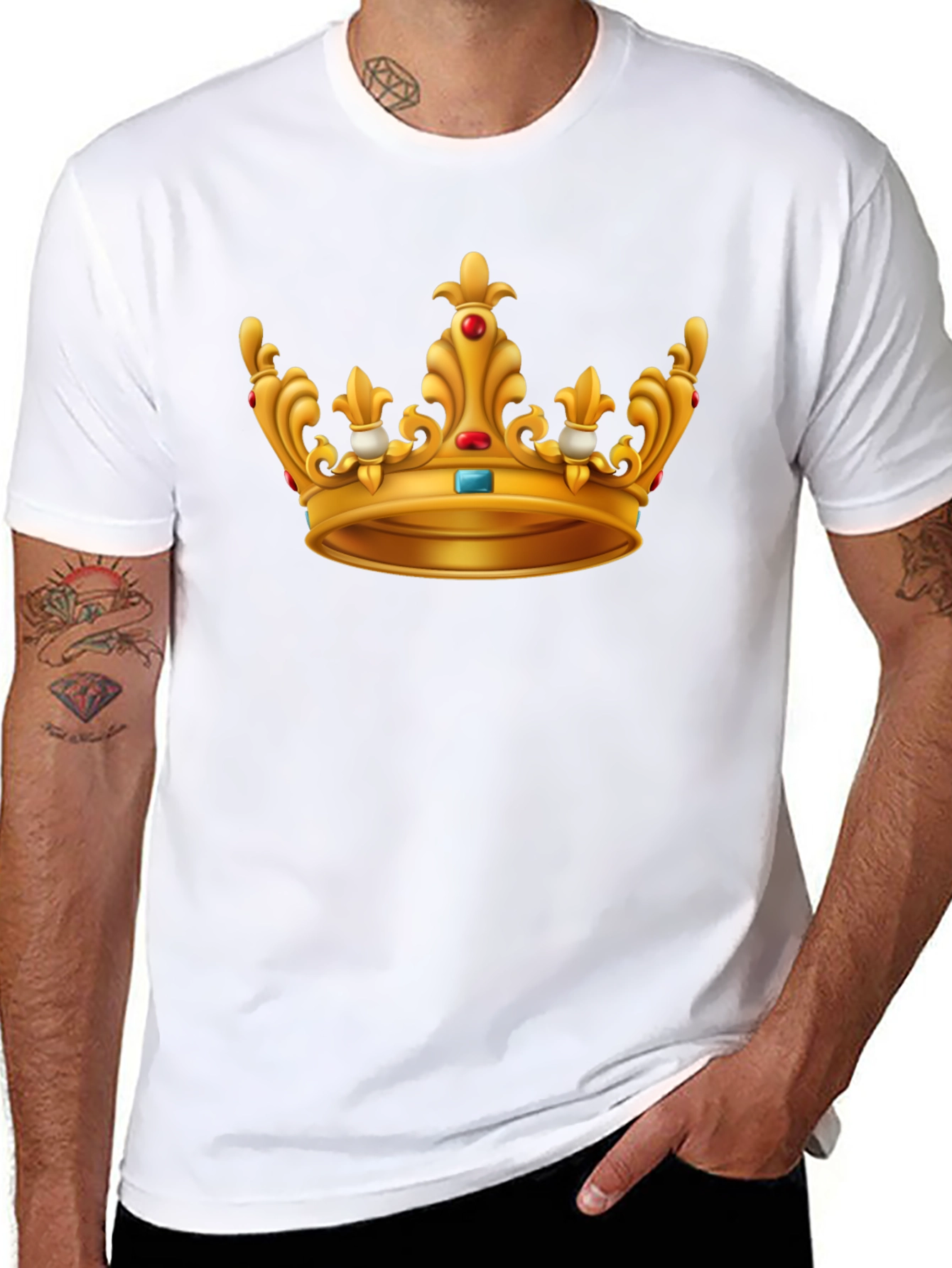 Crown Graphic Tee - Regal Style