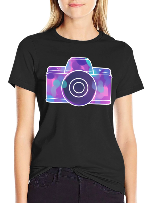 Camera Graphic Tee - Artistic Casual Wear