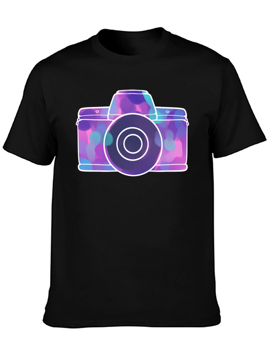 Camera Graphic Tee - Artistic Casual Wear