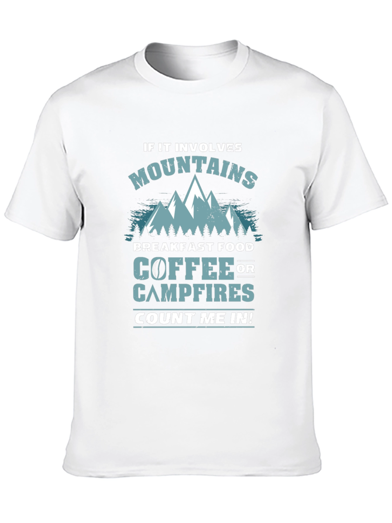 Mountains Coffee Campfires Graphic Tee